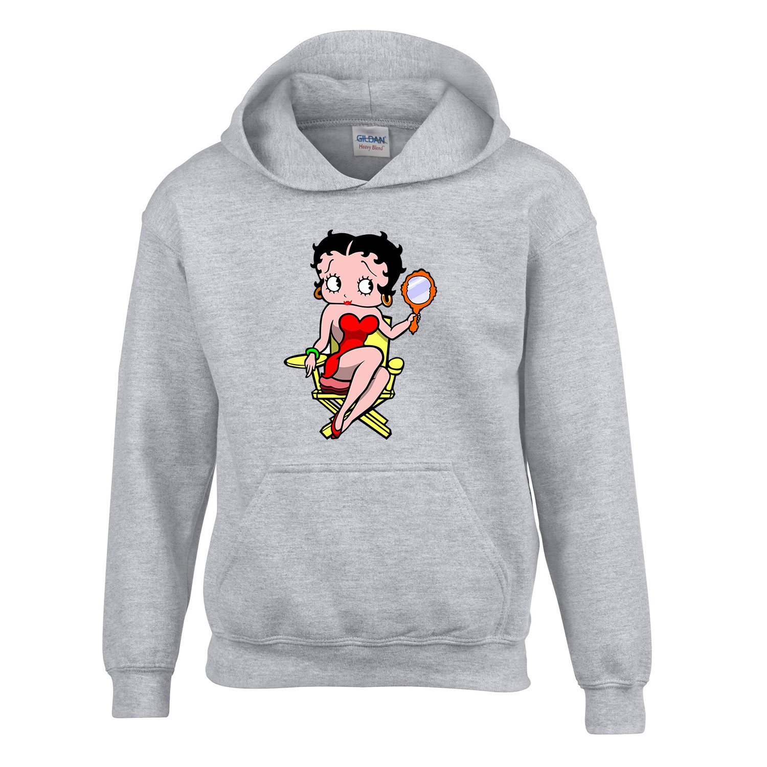 betty boop Sportszürke Gyerek Kapucnis Pulóver
