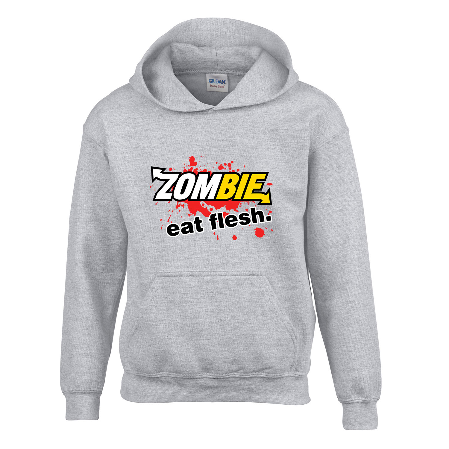 zombi zombis subway humor Sportszürke Gyerek Kapucnis Pulóver