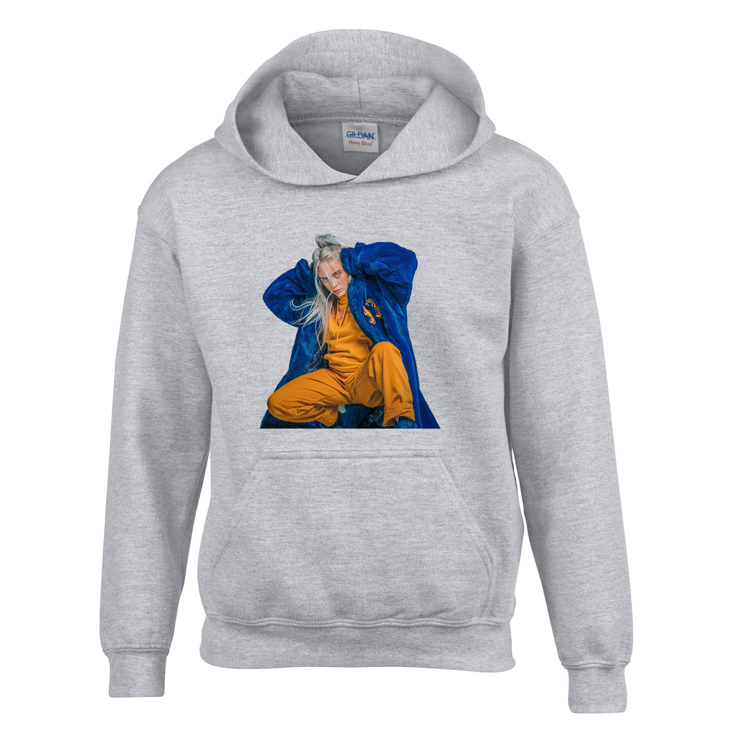 billie eilish Sportszürke Gyerek Kapucnis Pulóver