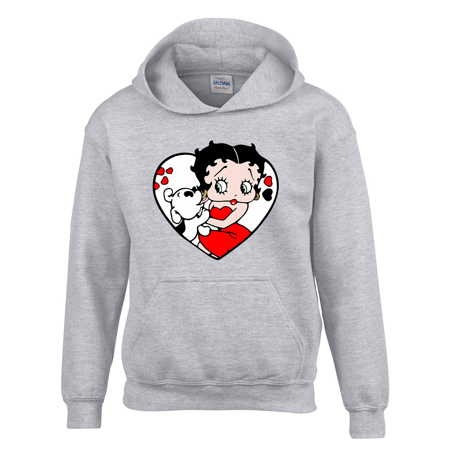 betty boop Sportszürke Gyerek Kapucnis Pulóver