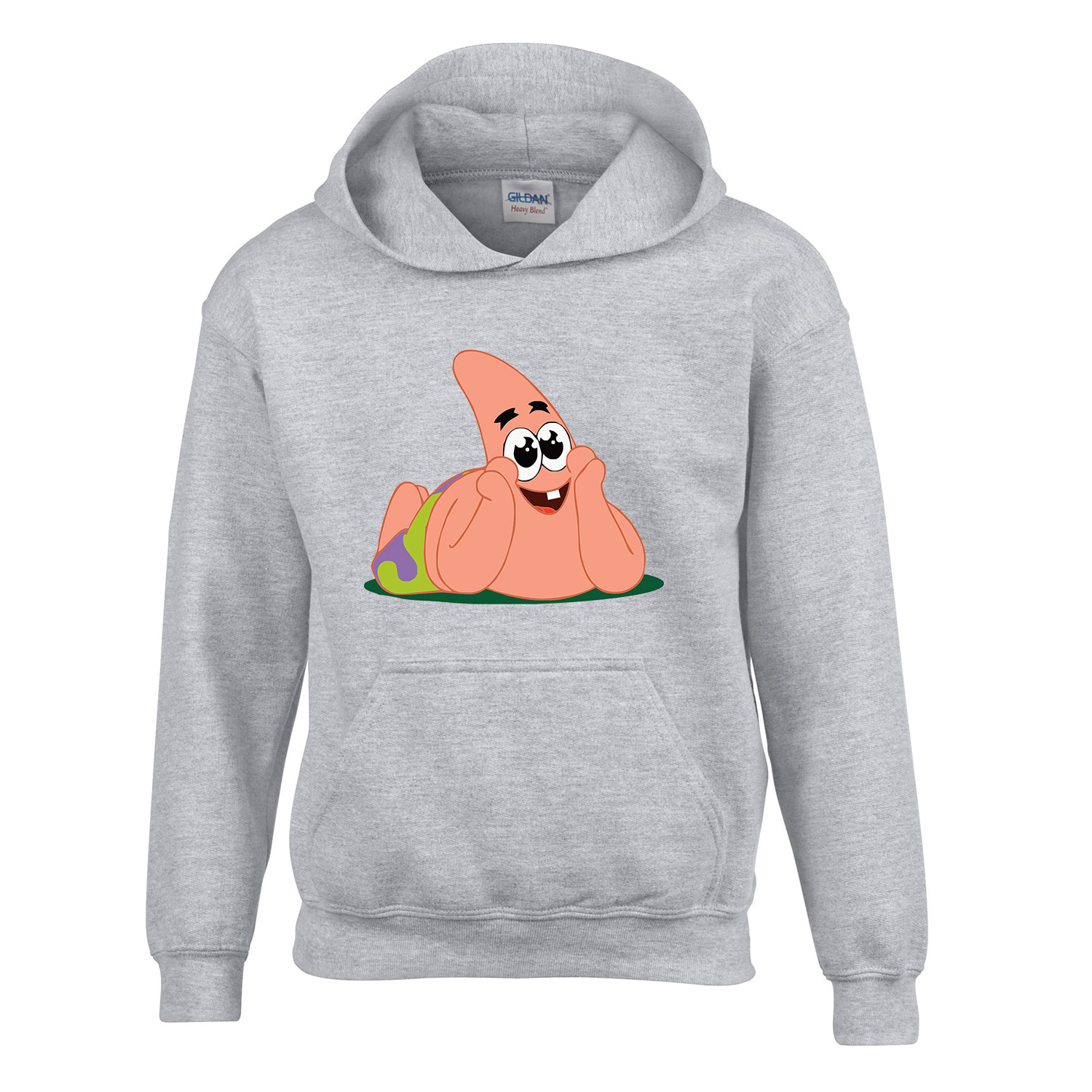 csillag patrik spongya bob Sportszürke Gyerek Kapucnis Pulóver