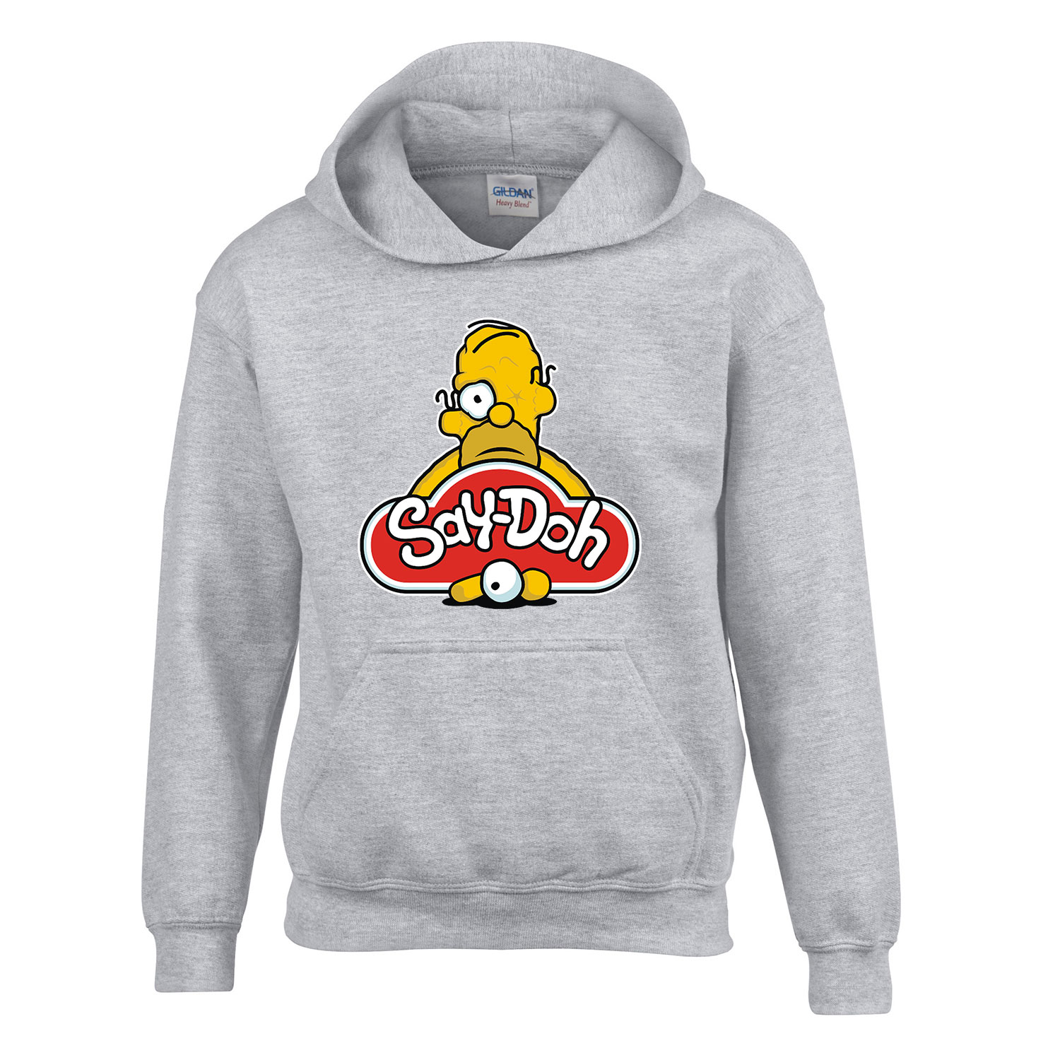 humor homer simpson play doh gyúrma Sportszürke Gyerek Kapucnis Pulóver