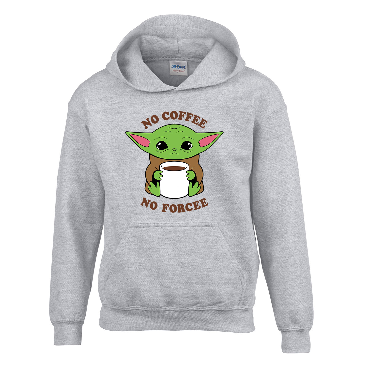 baba yoda baby yoda mandalorian Sportszürke Gyerek Kapucnis Pulóver