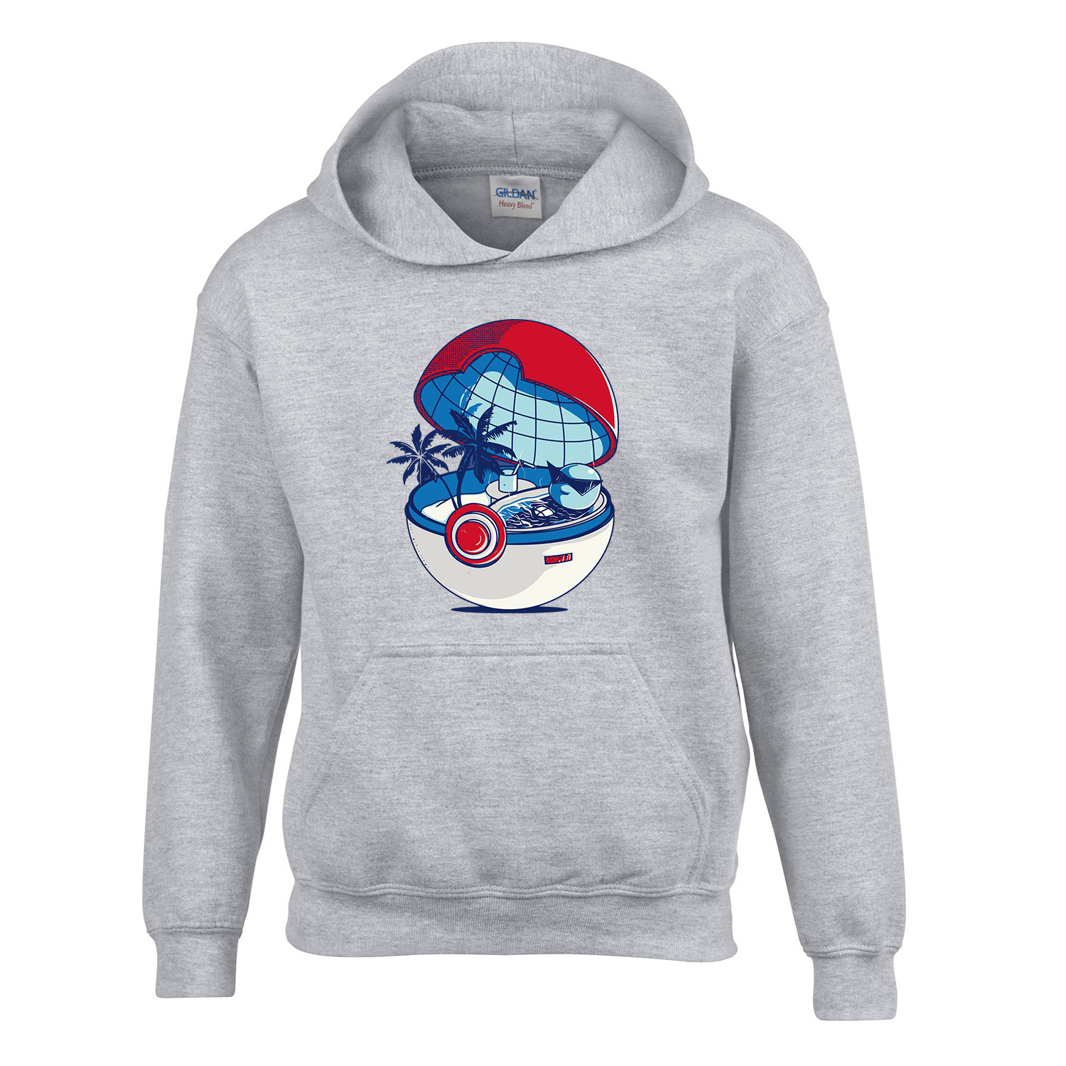 pokemon squirtle Sportszürke Gyerek Kapucnis Pulóver