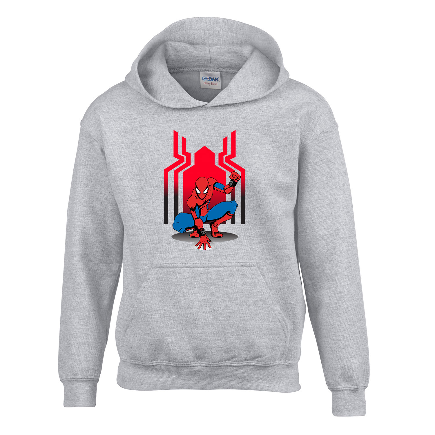 spider man pókember avengers Sportszürke Gyerek Kapucnis Pulóver