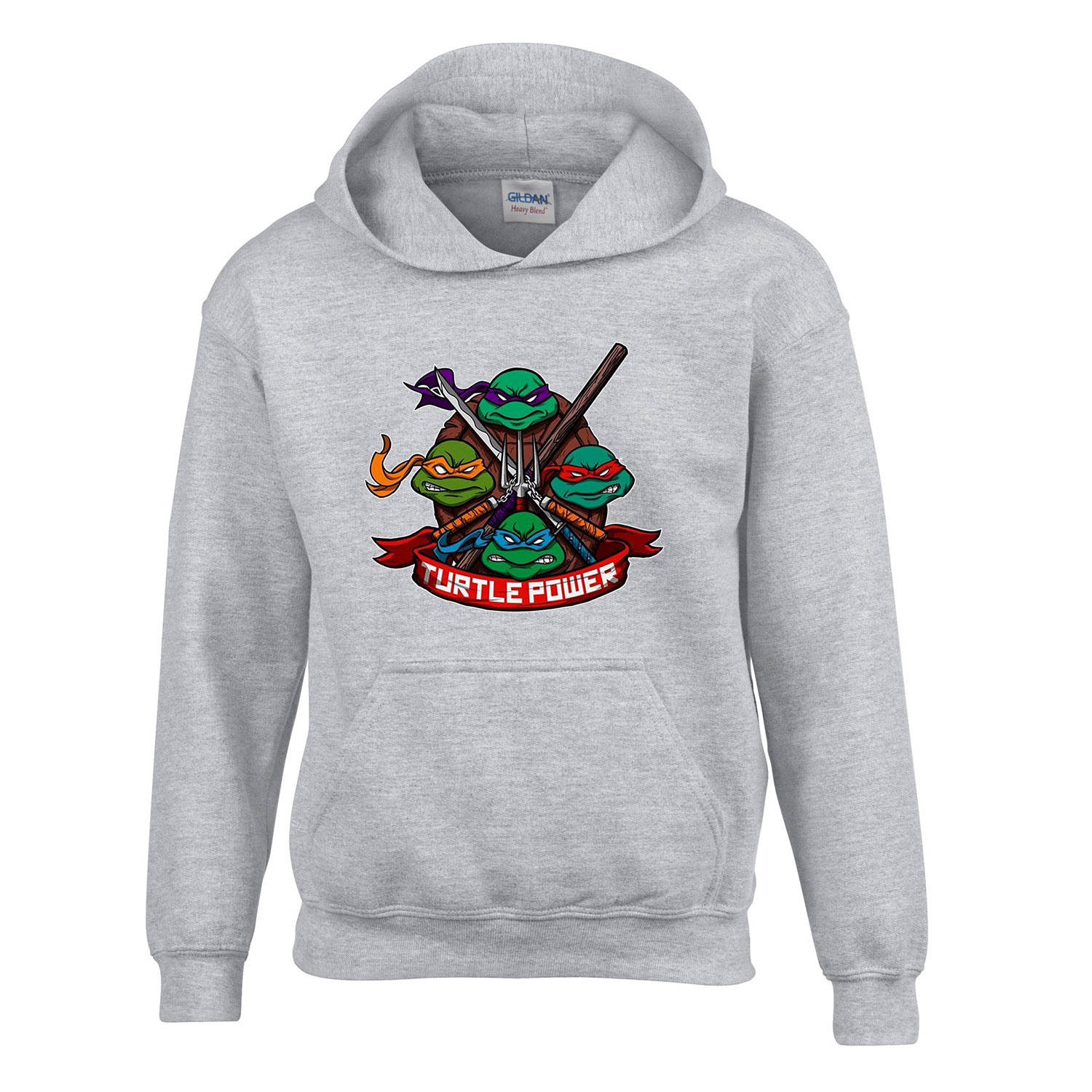 tmnt tini ninja teknőcök Sportszürke Gyerek Kapucnis Pulóver