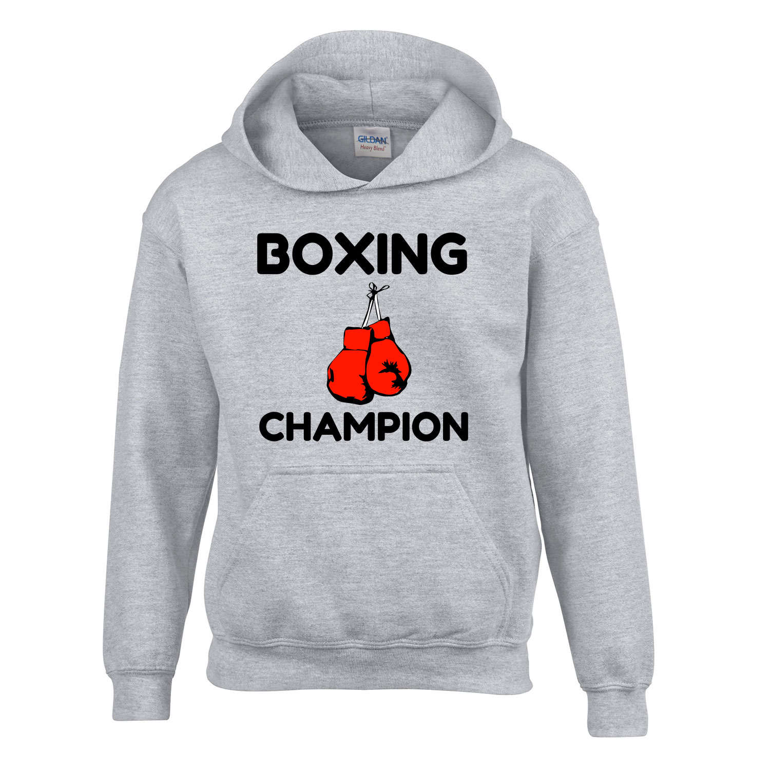 box boxolás boxoló Sportszürke Gyerek Kapucnis Pulóver