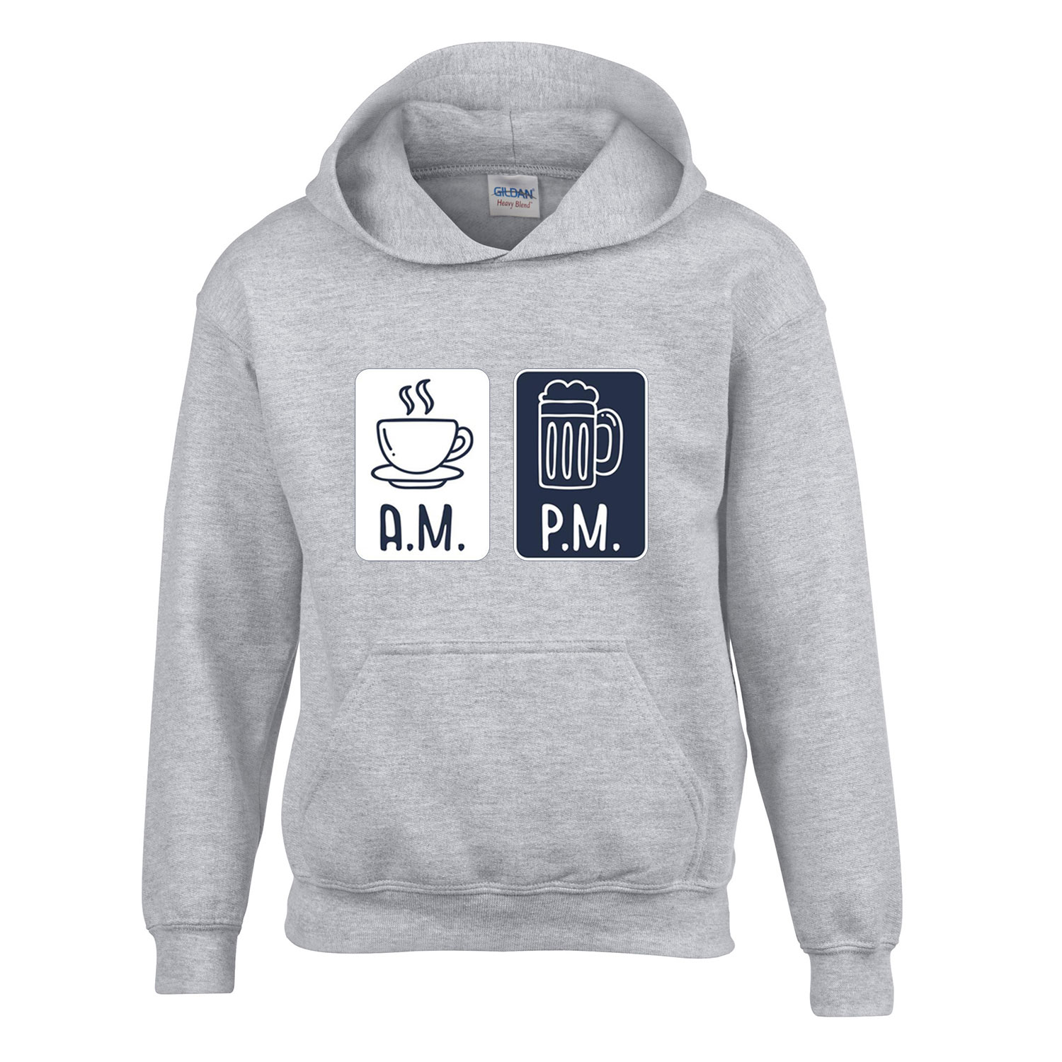 kávé sör am pm Sportszürke Gyerek Kapucnis Pulóver