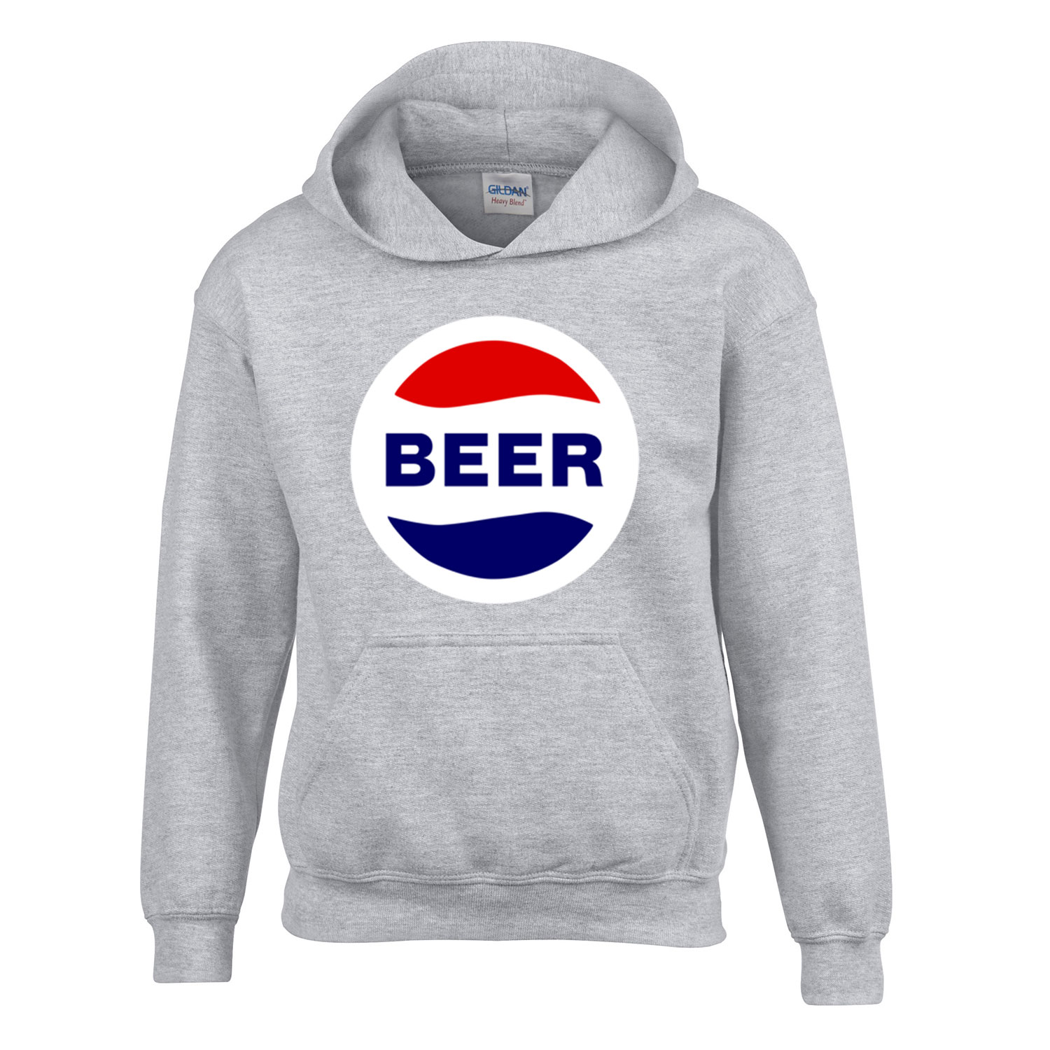 beer sör alkohol Sportszürke Gyerek Kapucnis Pulóver