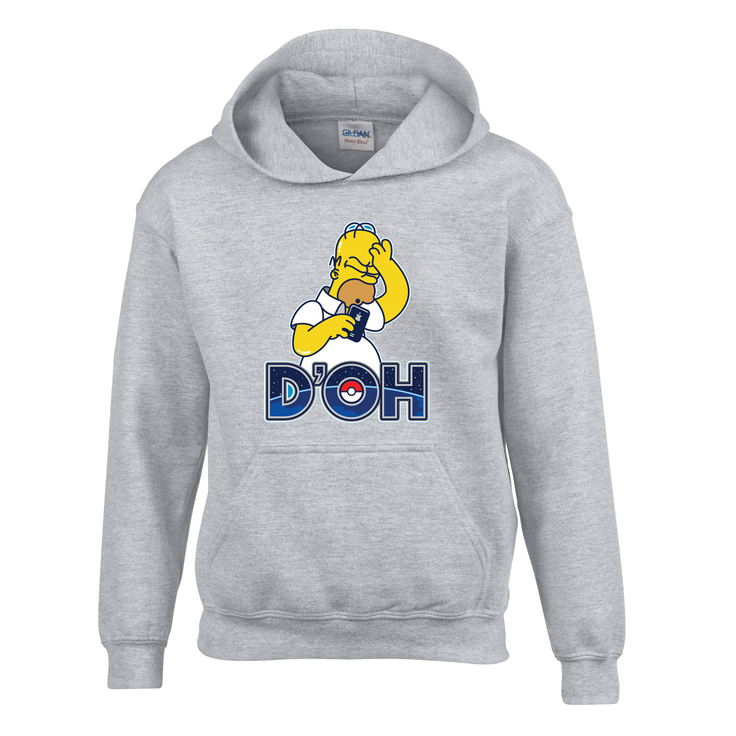 pokemon go homer simpson Sportszürke Gyerek Kapucnis Pulóver