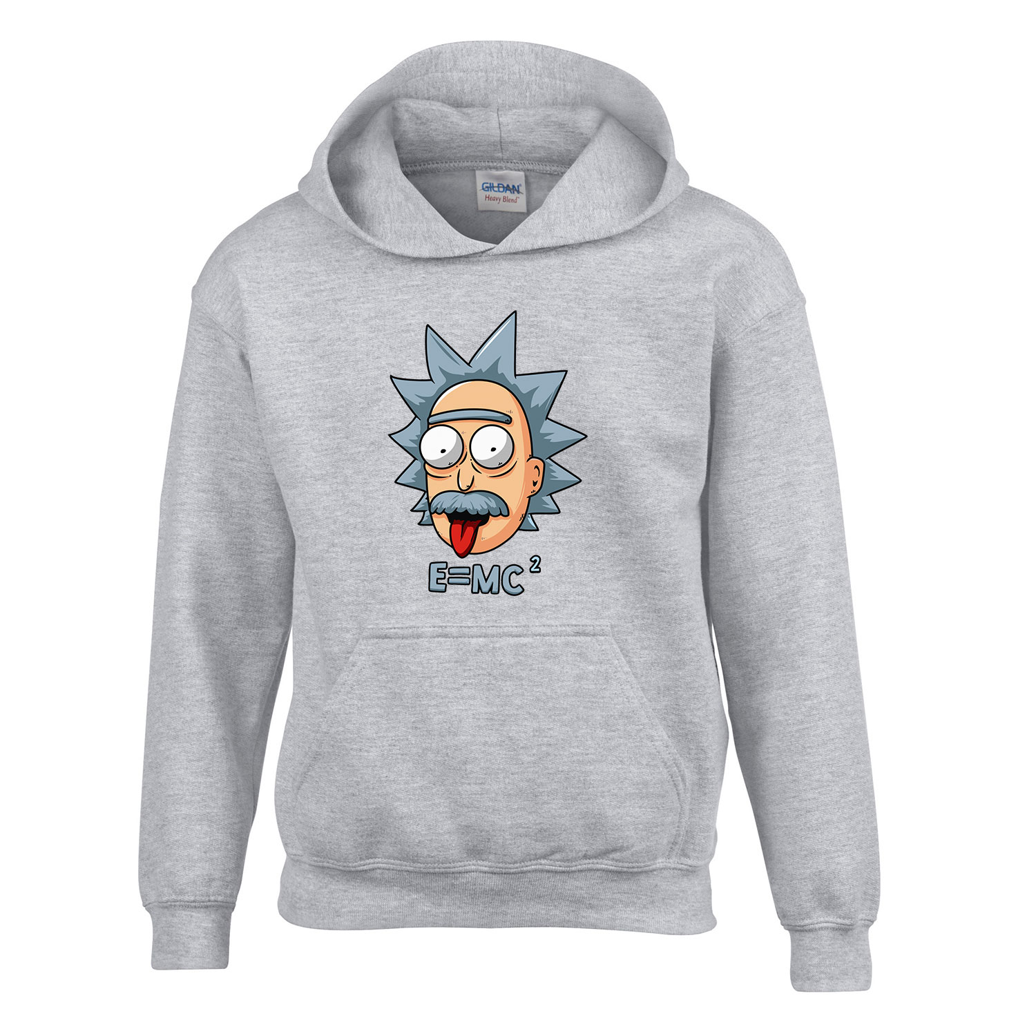 rick és morty Sportszürke Gyerek Kapucnis Pulóver