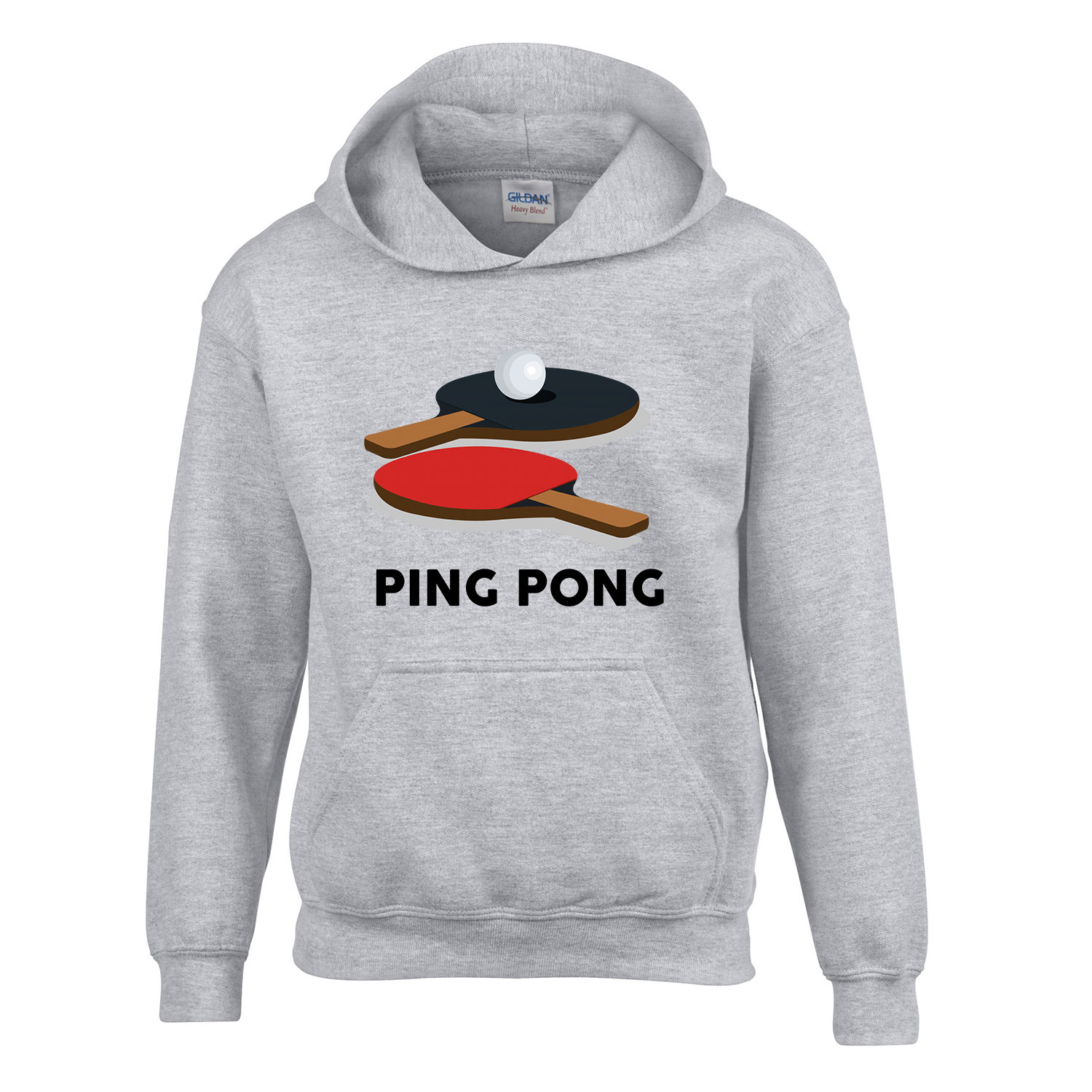 ping pong Sportszürke Gyerek Kapucnis Pulóver
