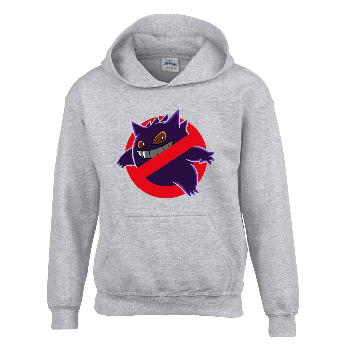 Gengar pokemon Sportszürke Gyerek Kapucnis Pulóver