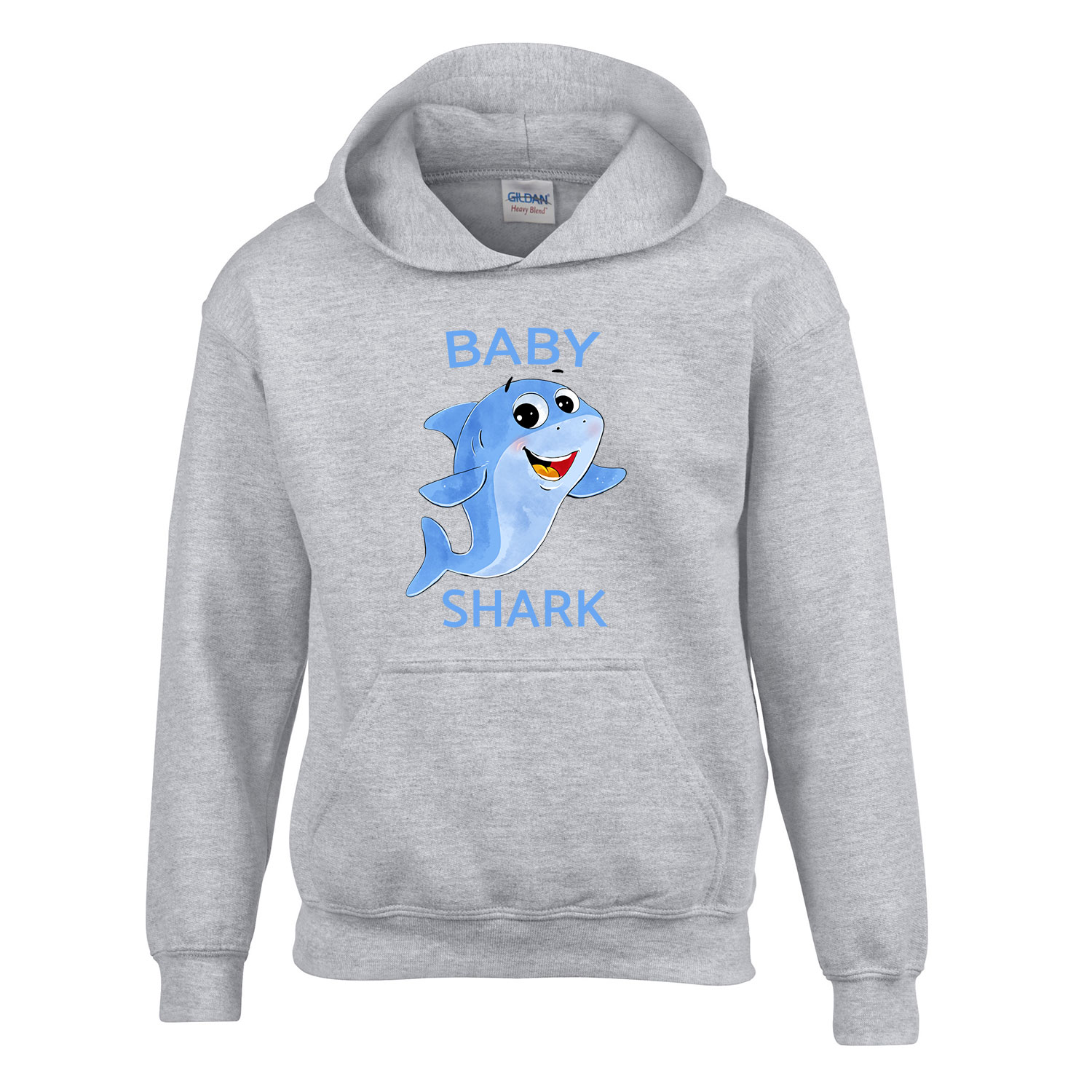 baby shark cápa Sportszürke Gyerek Kapucnis Pulóver