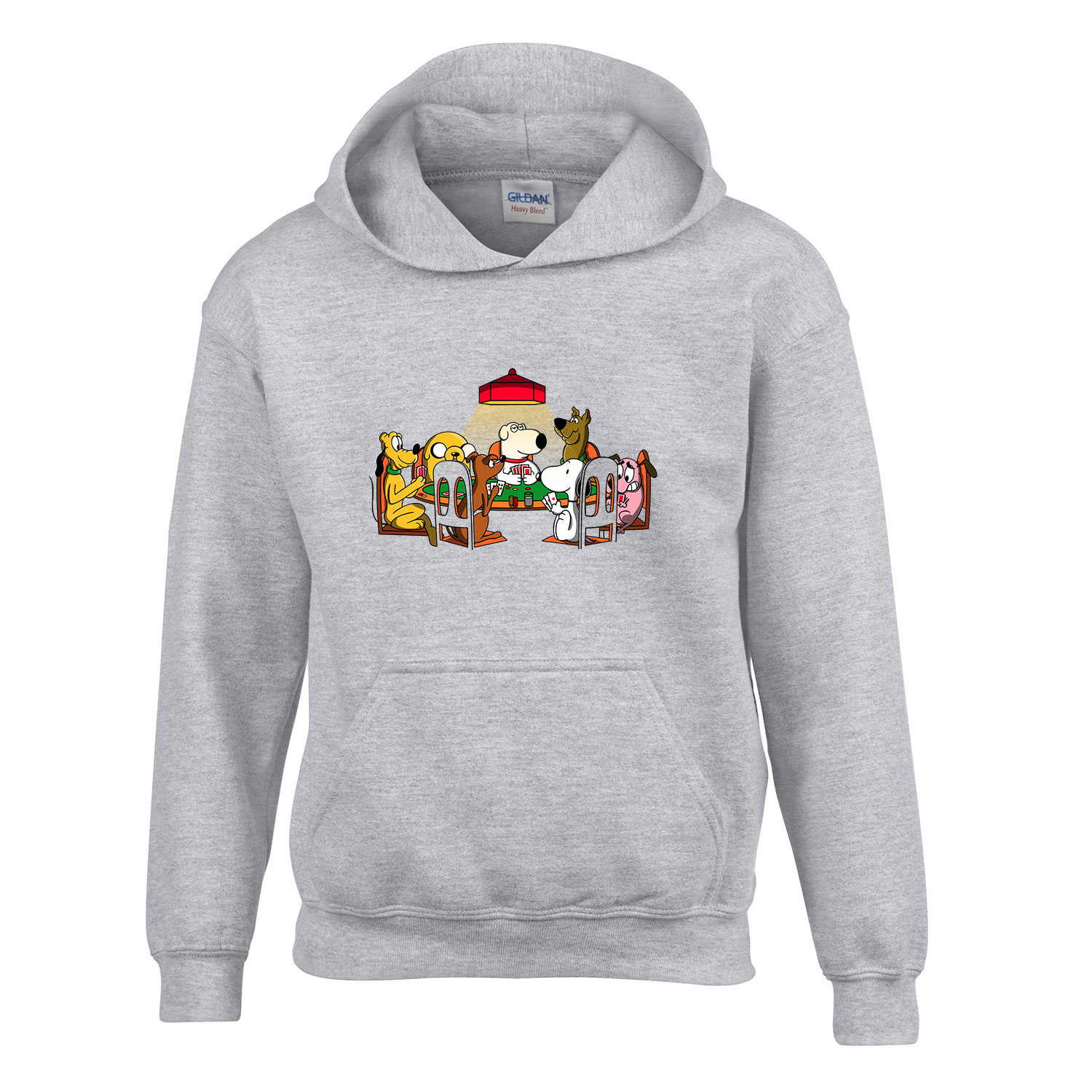snoopy brian scooby doo pluto bátor a gyáva kutya kutyás Sportszürke Gyerek Kapucnis Pulóver