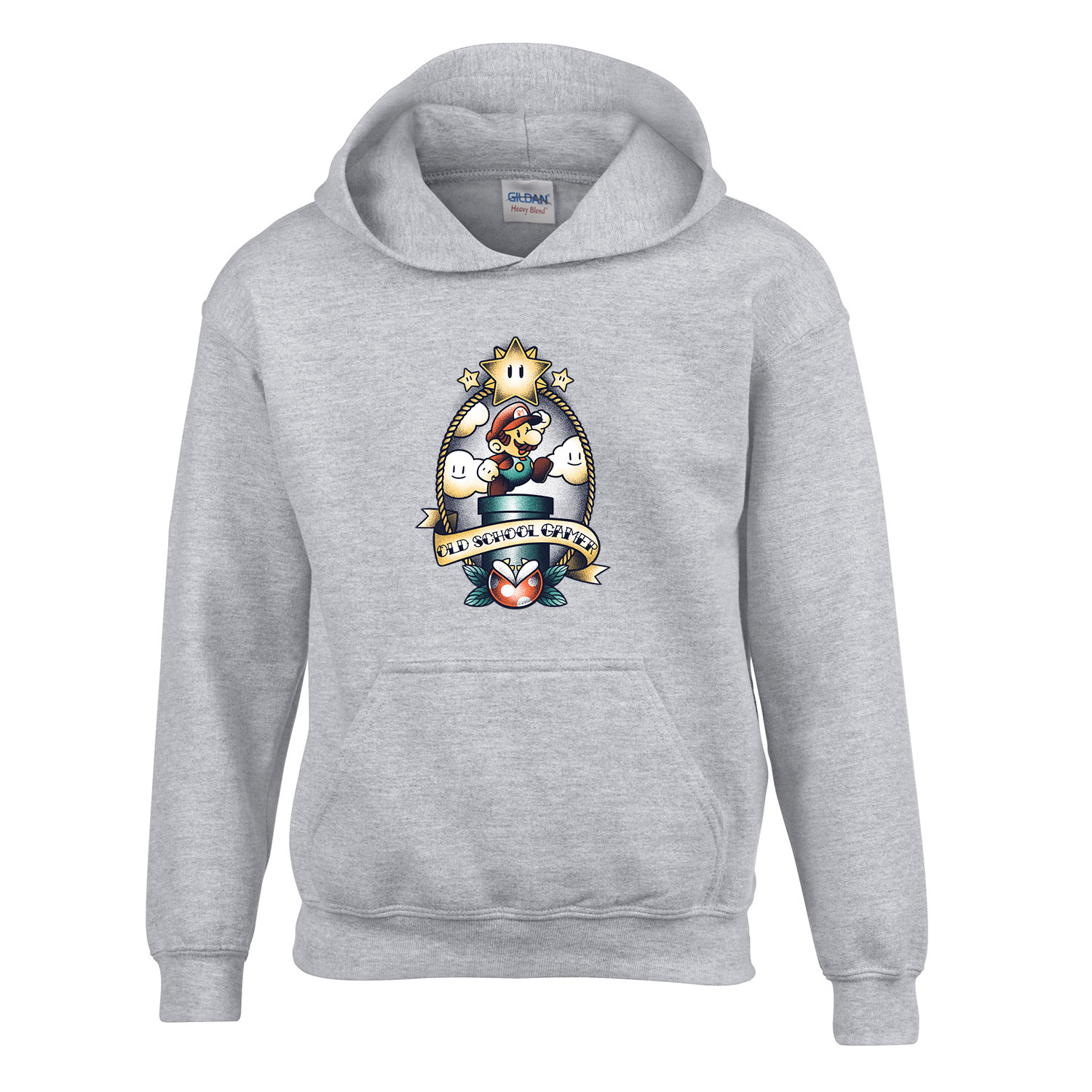 super mario Sportszürke Gyerek Kapucnis Pulóver