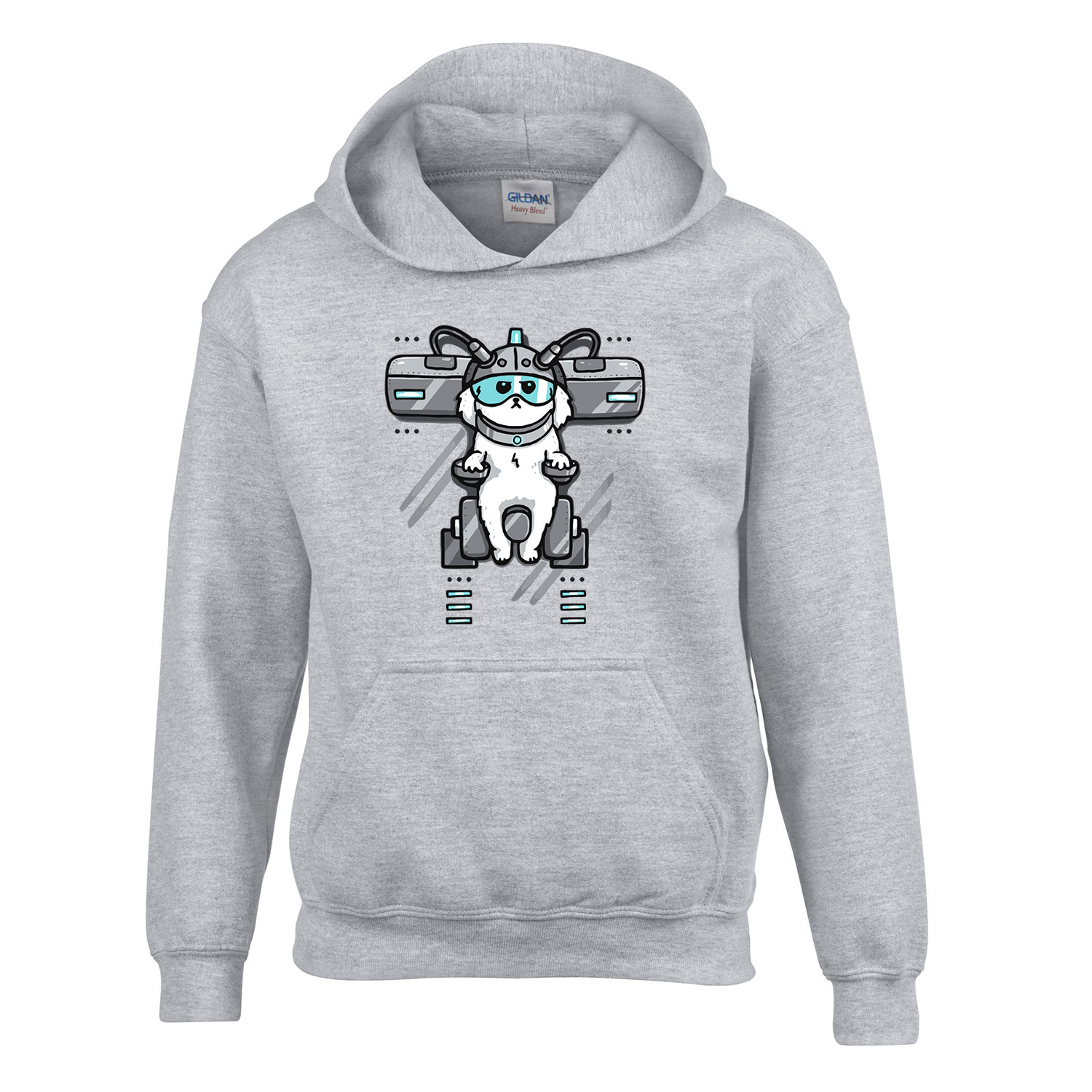 rick és morty kutya Sportszürke Gyerek Kapucnis Pulóver