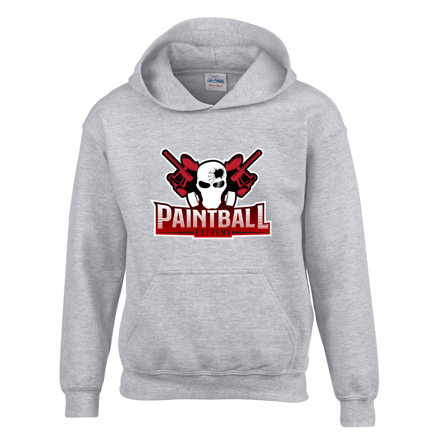 paintball Sportszürke Gyerek Kapucnis Pulóver