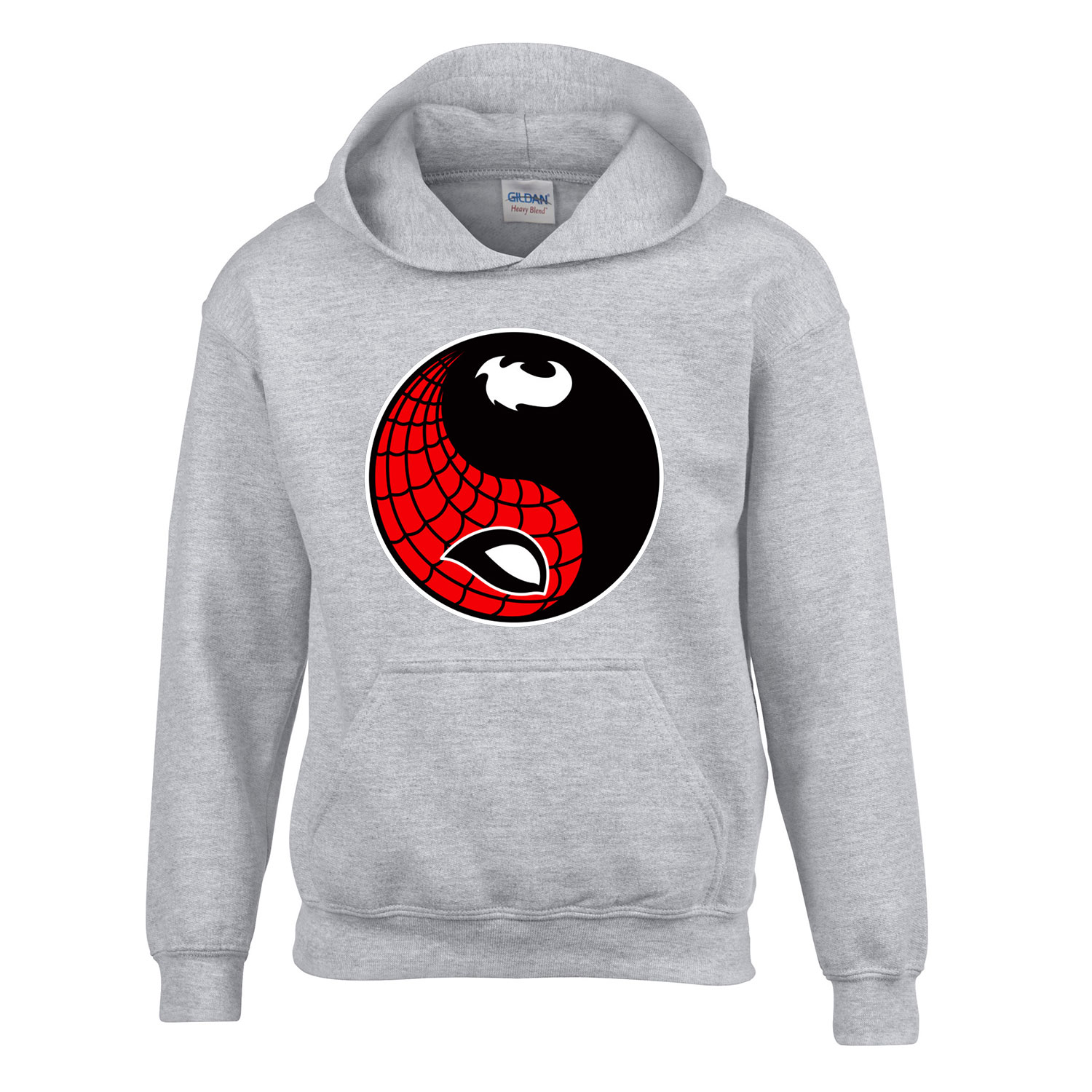 spider man yin yang venom Sportszürke Gyerek Kapucnis Pulóver