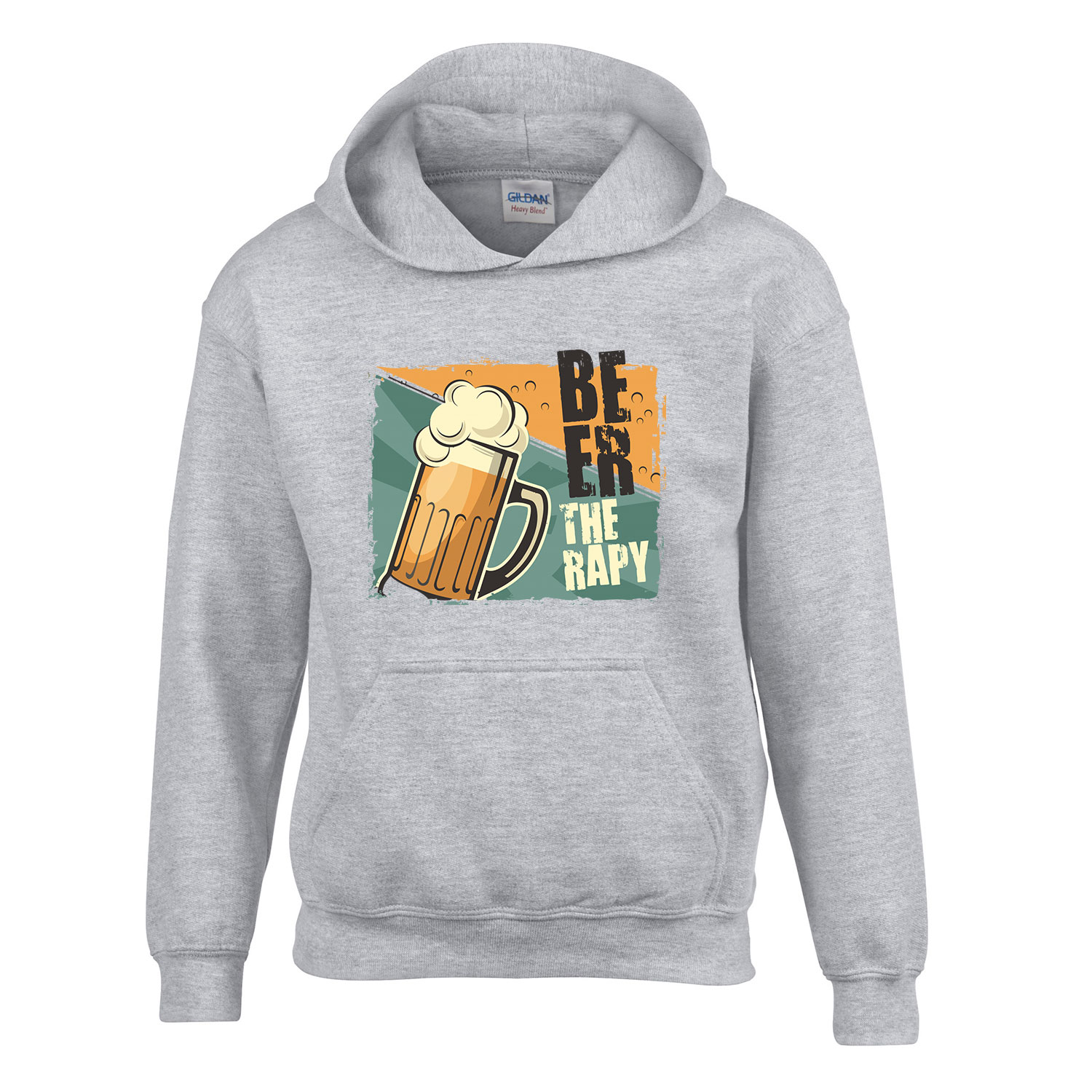 beer sör alkohol Sportszürke Gyerek Kapucnis Pulóver
