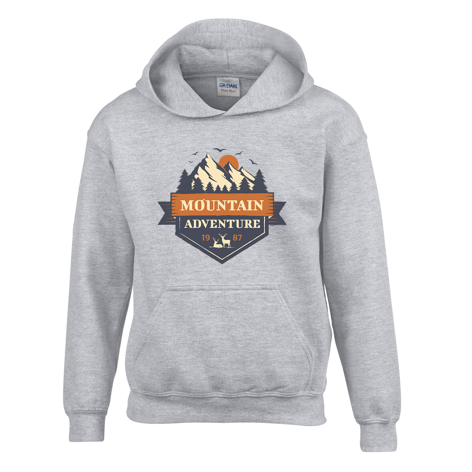 hegymászás mountain Sportszürke Gyerek Kapucnis Pulóver