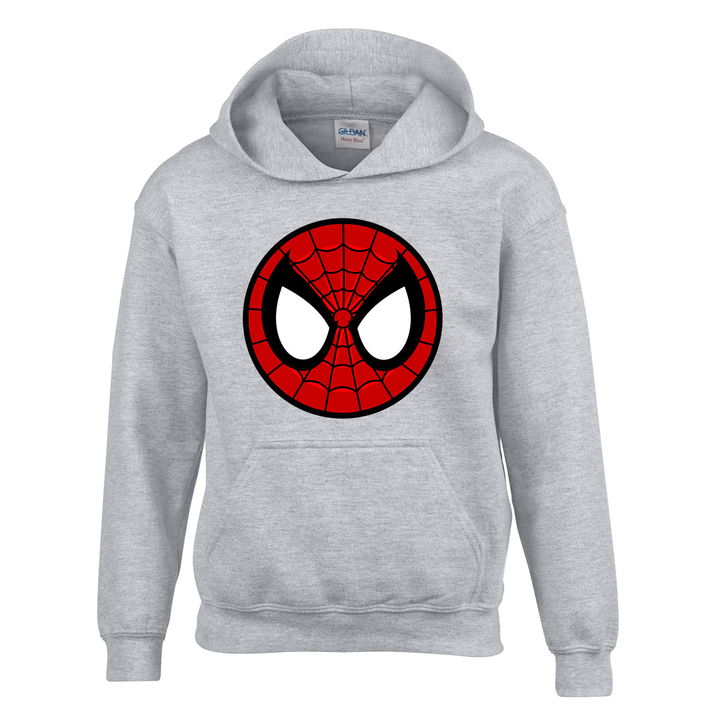 spider face spider man pókember Sportszürke Gyerek Kapucnis Pulóver