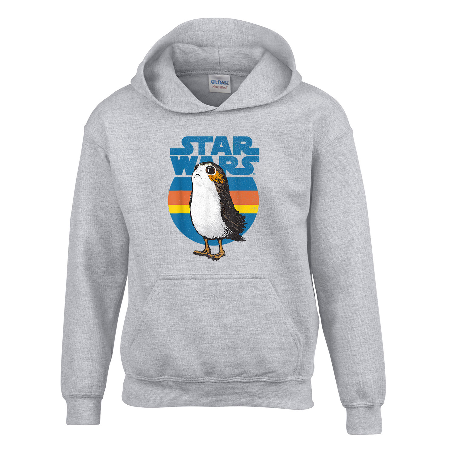 star wars porg Sportszürke Gyerek Kapucnis Pulóver