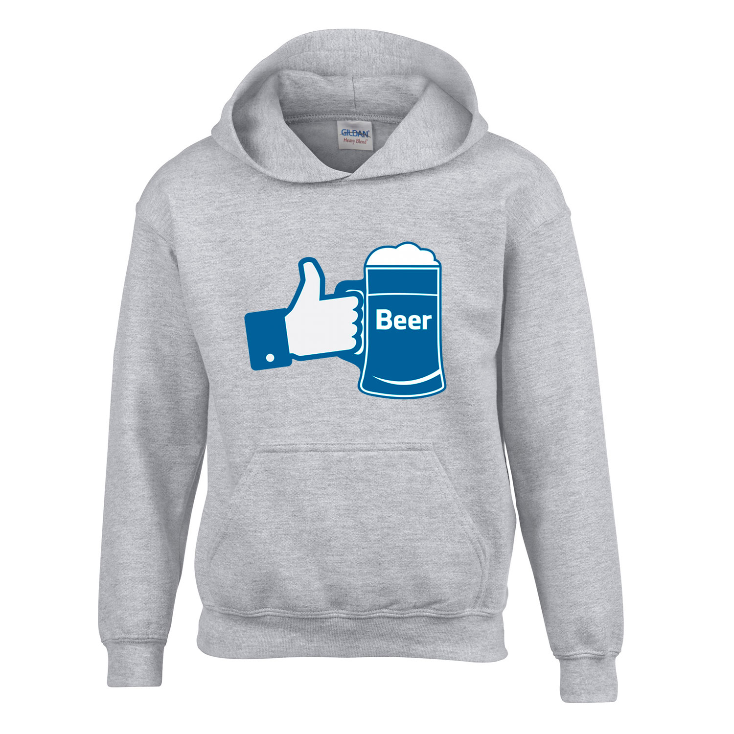 sör beer facebook Sportszürke Gyerek Kapucnis Pulóver