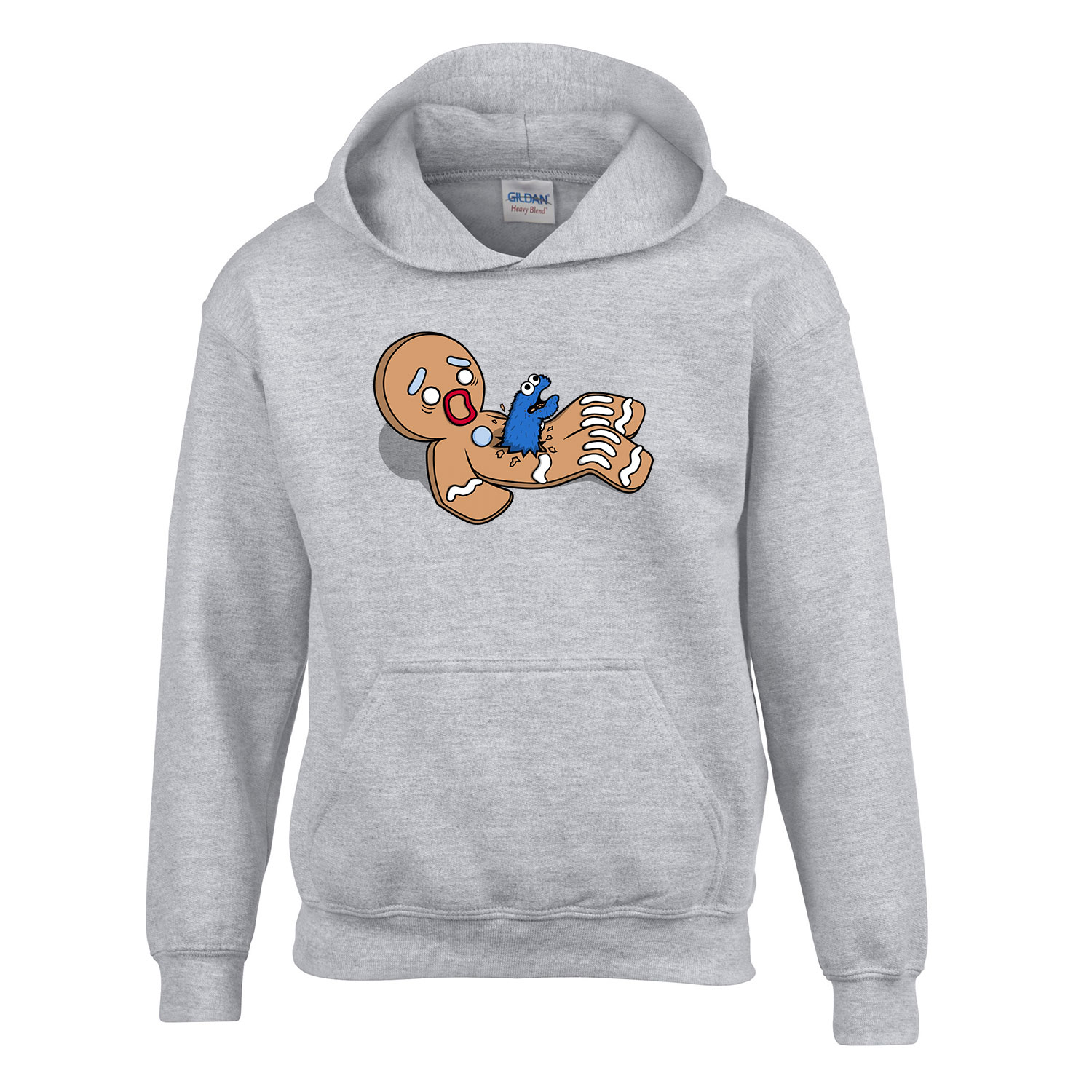 cookie alien sütiszörny Sportszürke Gyerek Kapucnis Pulóver