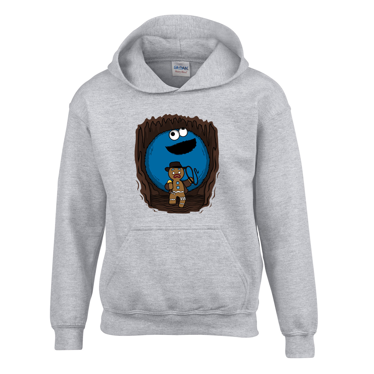 sütiszörny cookie monster Sportszürke Gyerek Kapucnis Pulóver