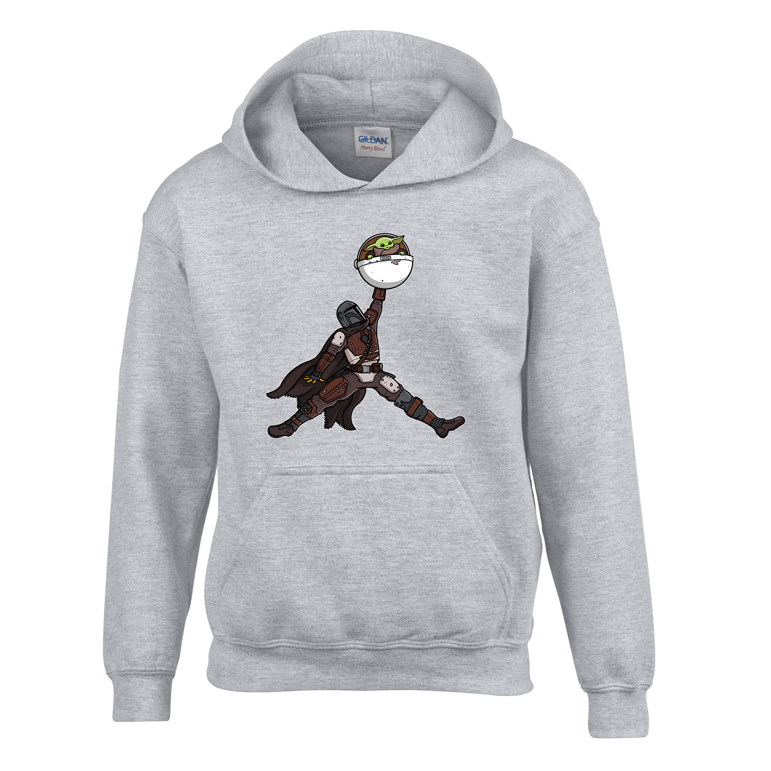 baba yoda a mandalorian the child Sportszürke Gyerek Kapucnis Pulóver