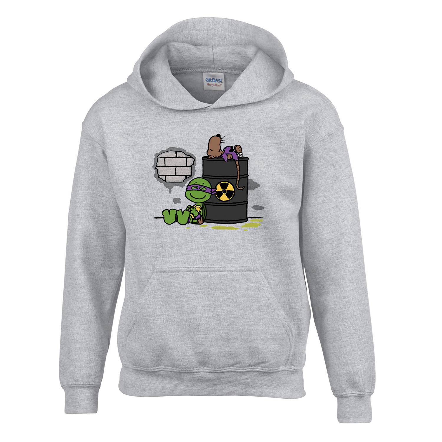 tini ninja teknőcök tmnt donatello Sportszürke Gyerek Kapucnis Pulóver