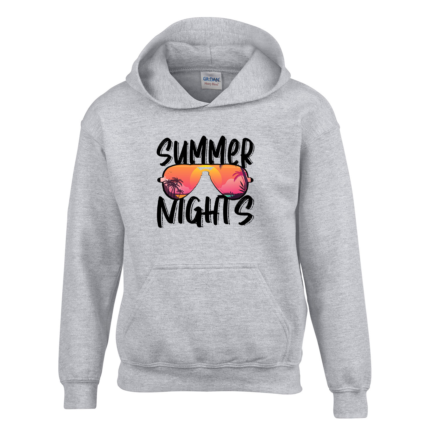 summer nyár nyári Sportszürke Gyerek Kapucnis Pulóver