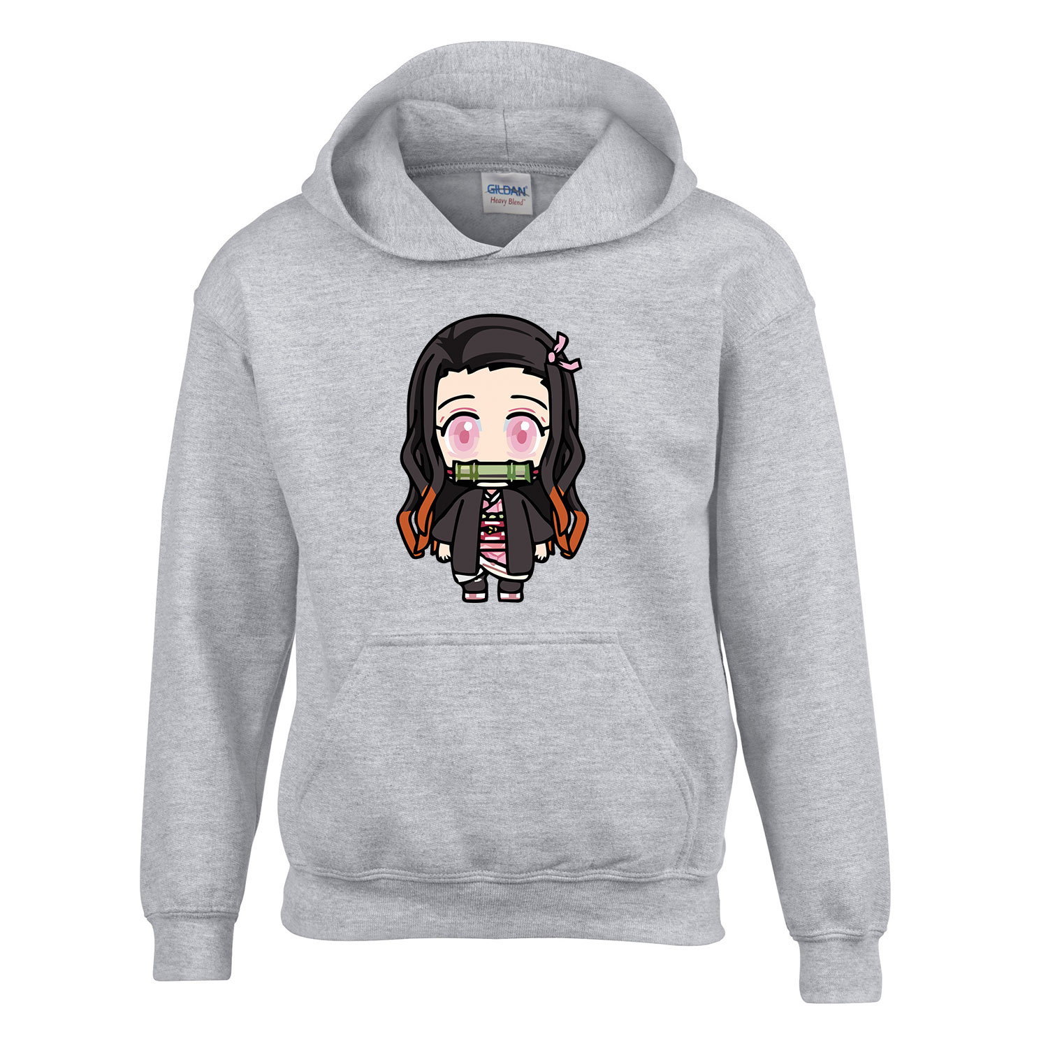 nezuko demon slayer Sportszürke Gyerek Kapucnis Pulóver