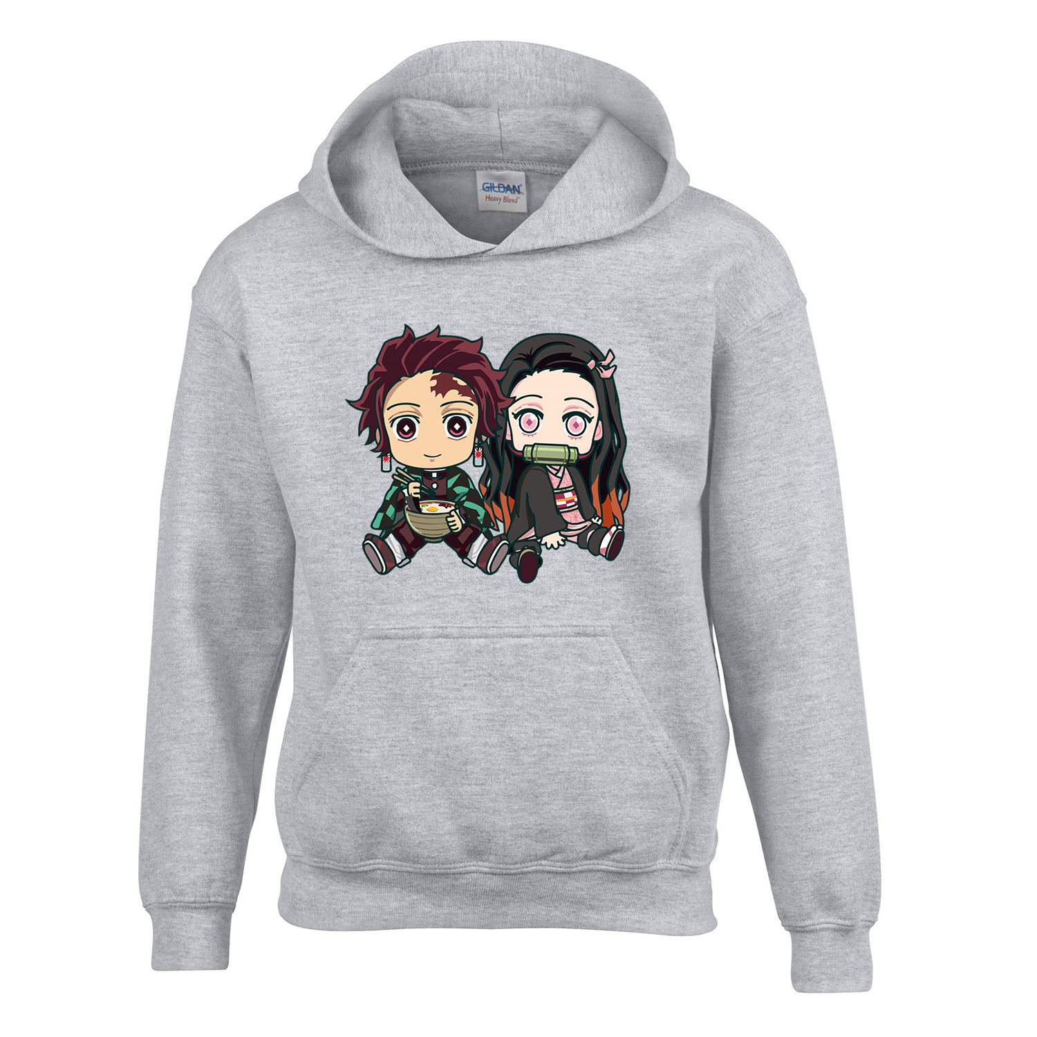 nezuko tanjiro demon slayer Sportszürke Gyerek Kapucnis Pulóver