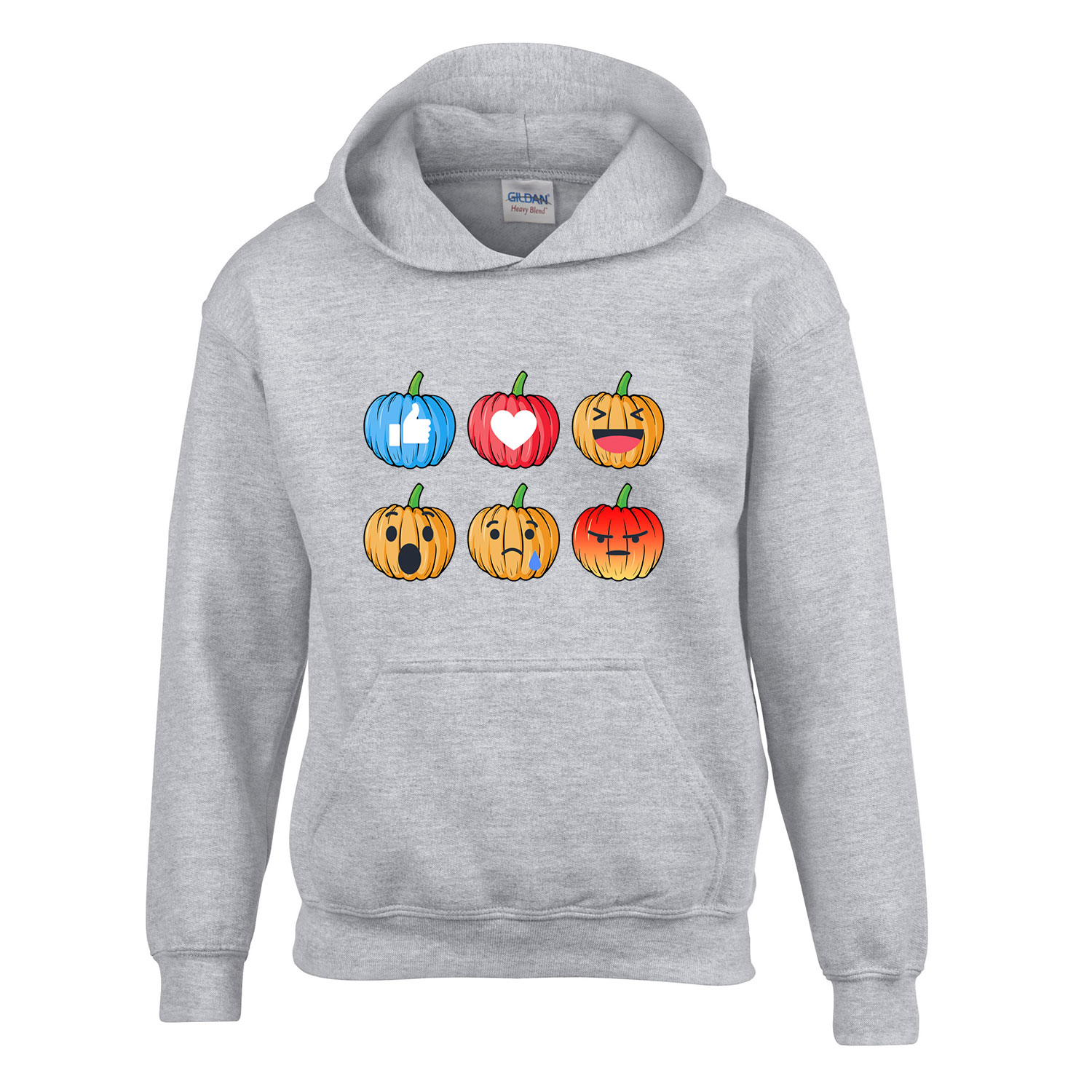 emoji tökök tök Sportszürke Gyerek Kapucnis Pulóver