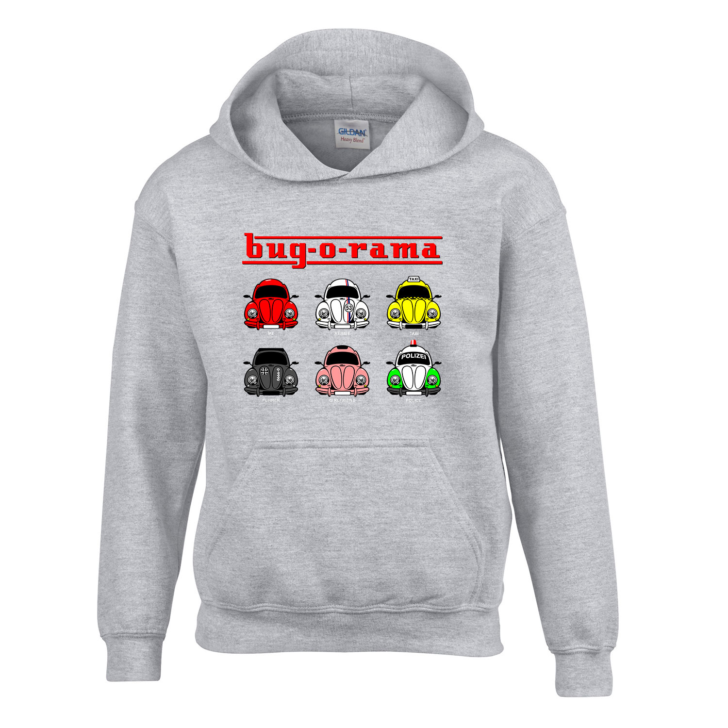 bogárhátú autók Sportszürke Gyerek Kapucnis Pulóver