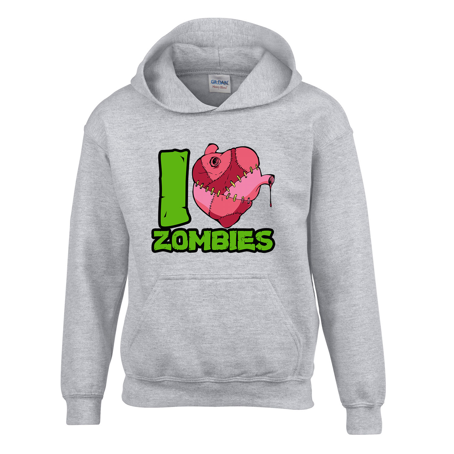 zombi zombis Sportszürke Gyerek Kapucnis Pulóver