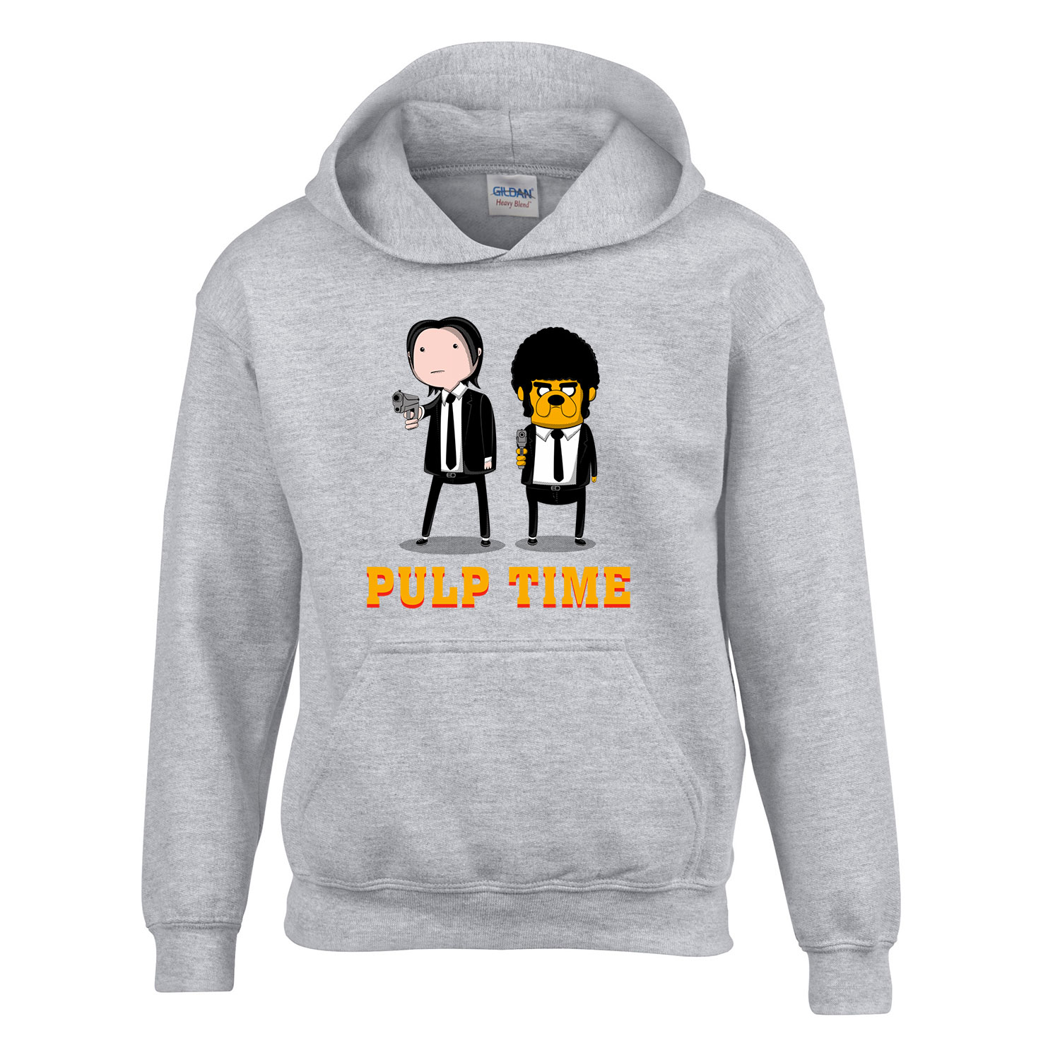adventure time pulp fiction Sportszürke Gyerek Kapucnis Pulóver