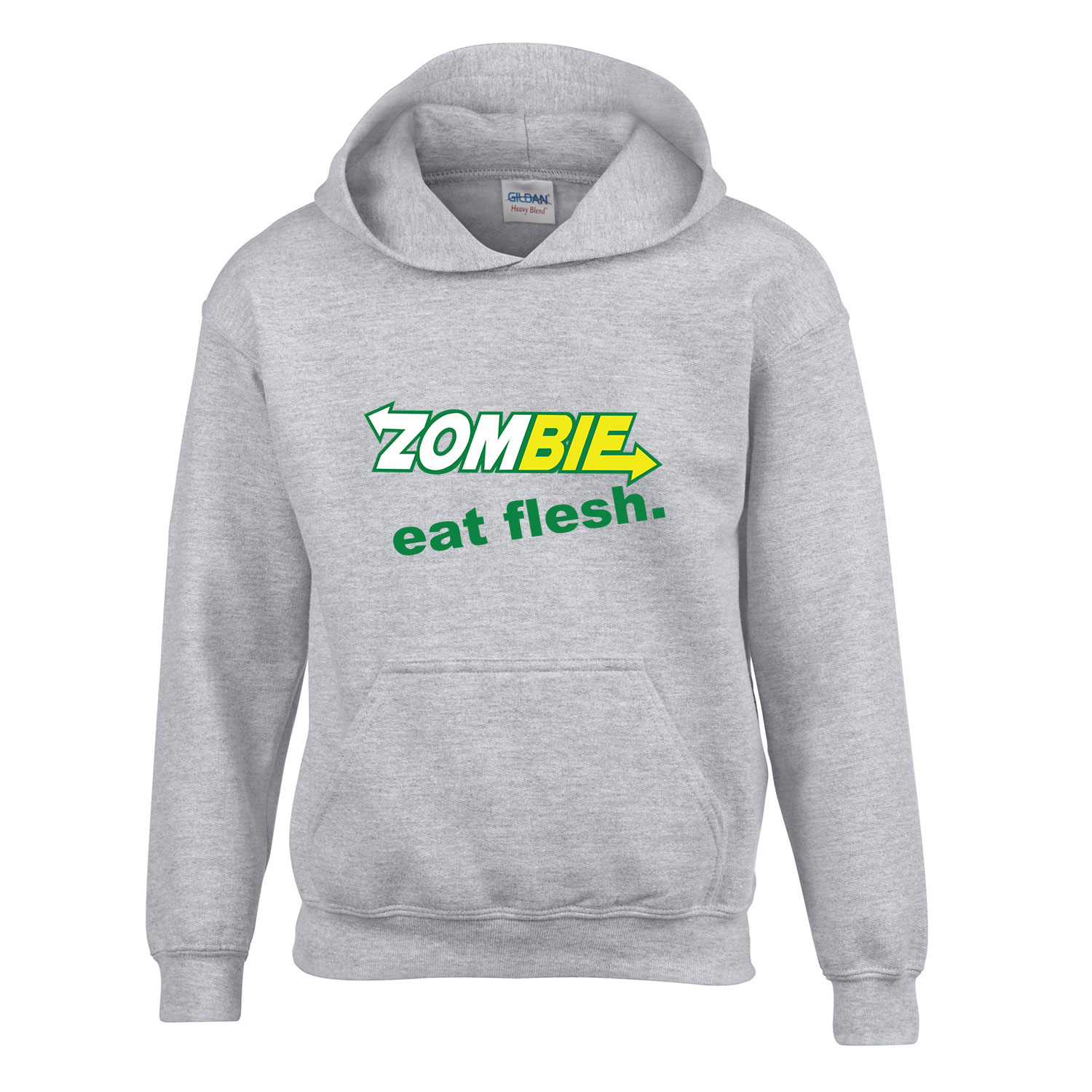 zombie zombis zombik Sportszürke Gyerek Kapucnis Pulóver