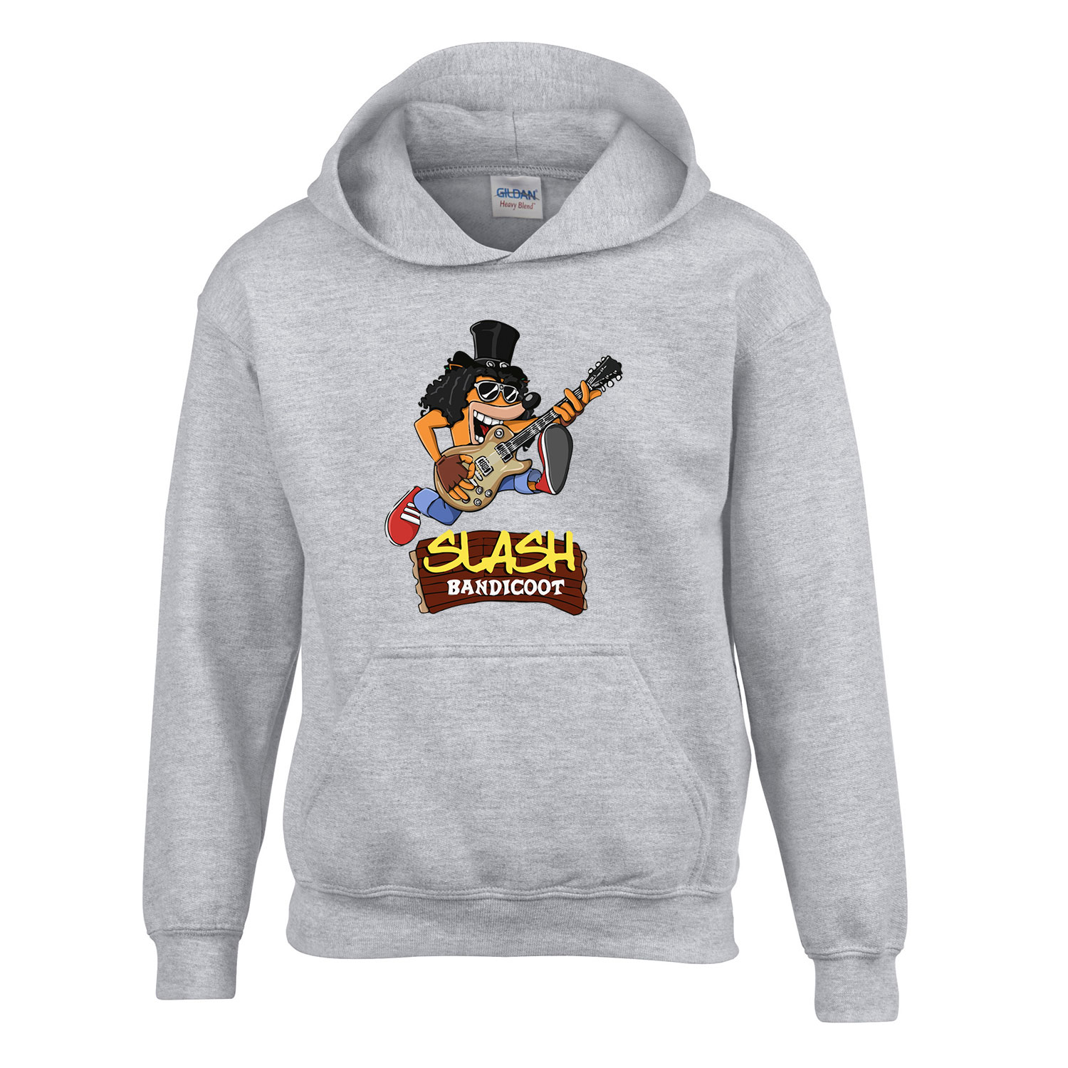 crash bandicoot Sportszürke Gyerek Kapucnis Pulóver