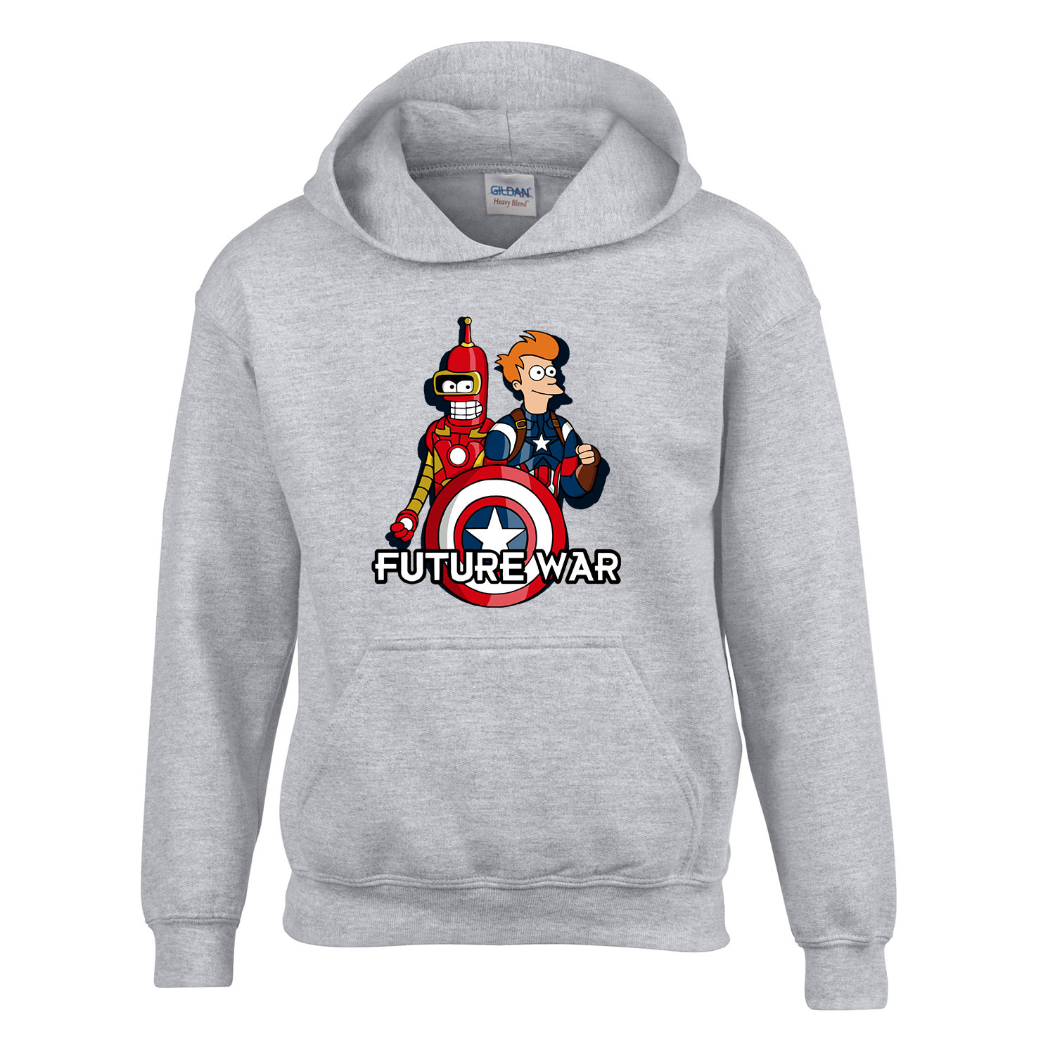 futurama Sportszürke Gyerek Kapucnis Pulóver