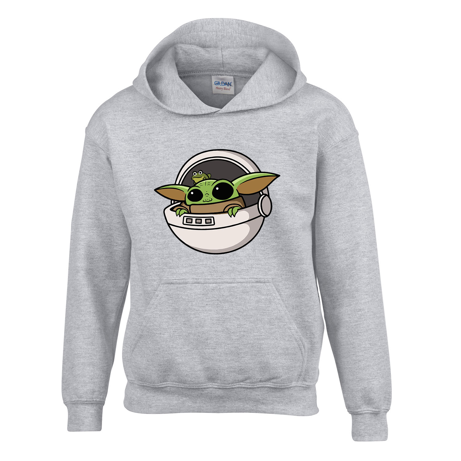 baba yoda baby yoda grogu Sportszürke Gyerek Kapucnis Pulóver
