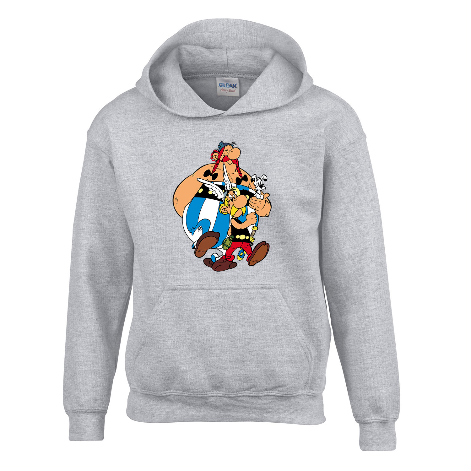 Asterix és Obelix Sportszürke Gyerek Kapucnis Pulóver