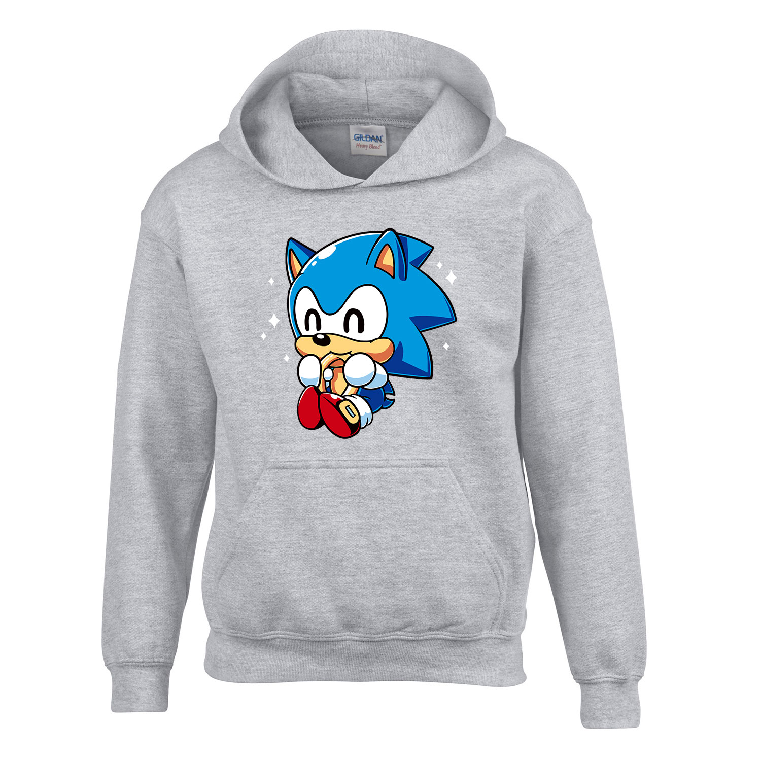 baba sonic Sportszürke Gyerek Kapucnis Pulóver