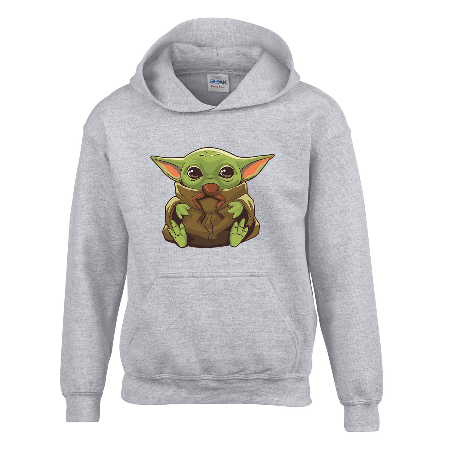 the child baba yoda baby yoda grogu mandalorian Sportszürke Gyerek Kapucnis Pulóver