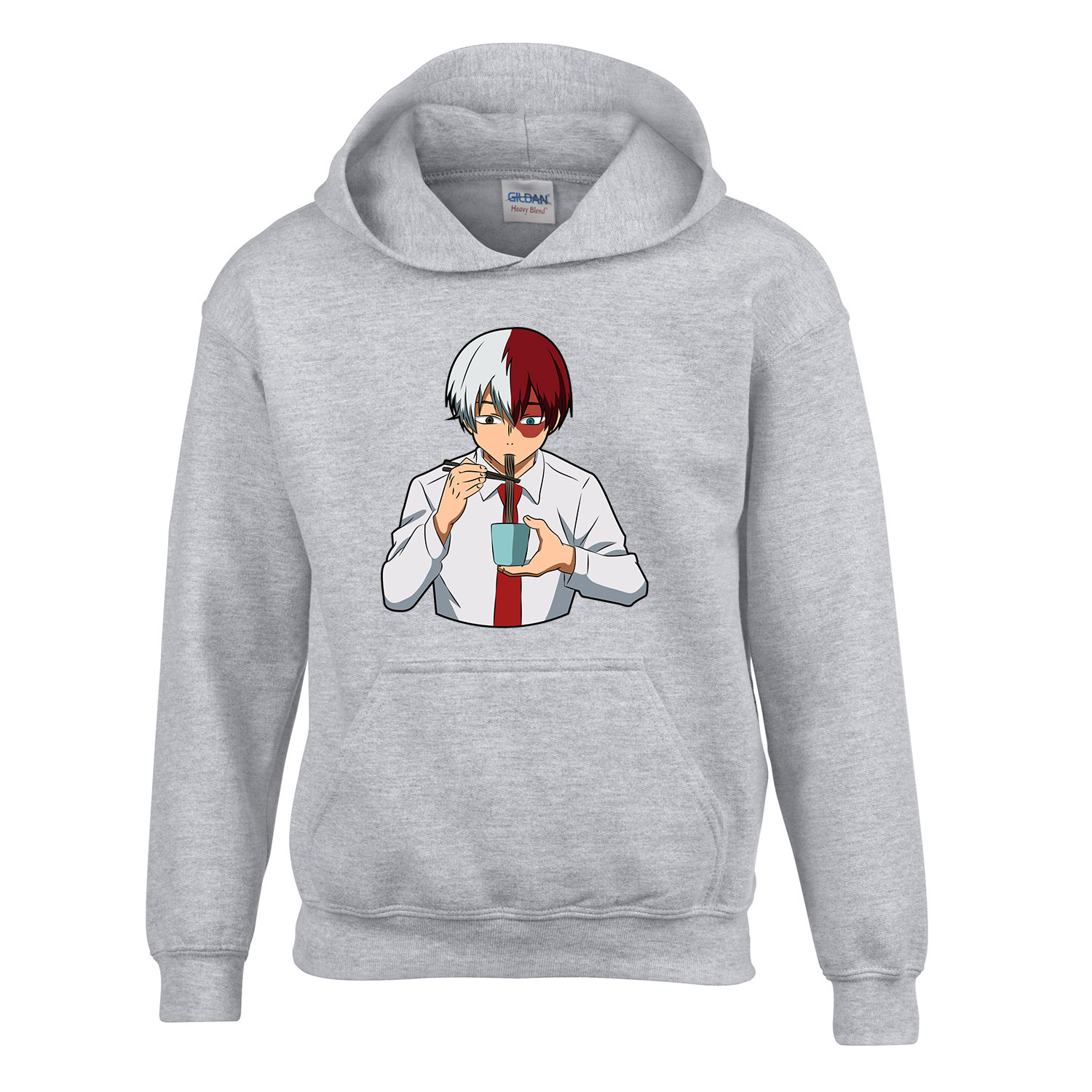 todoroki shoto Sportszürke Gyerek Kapucnis Pulóver