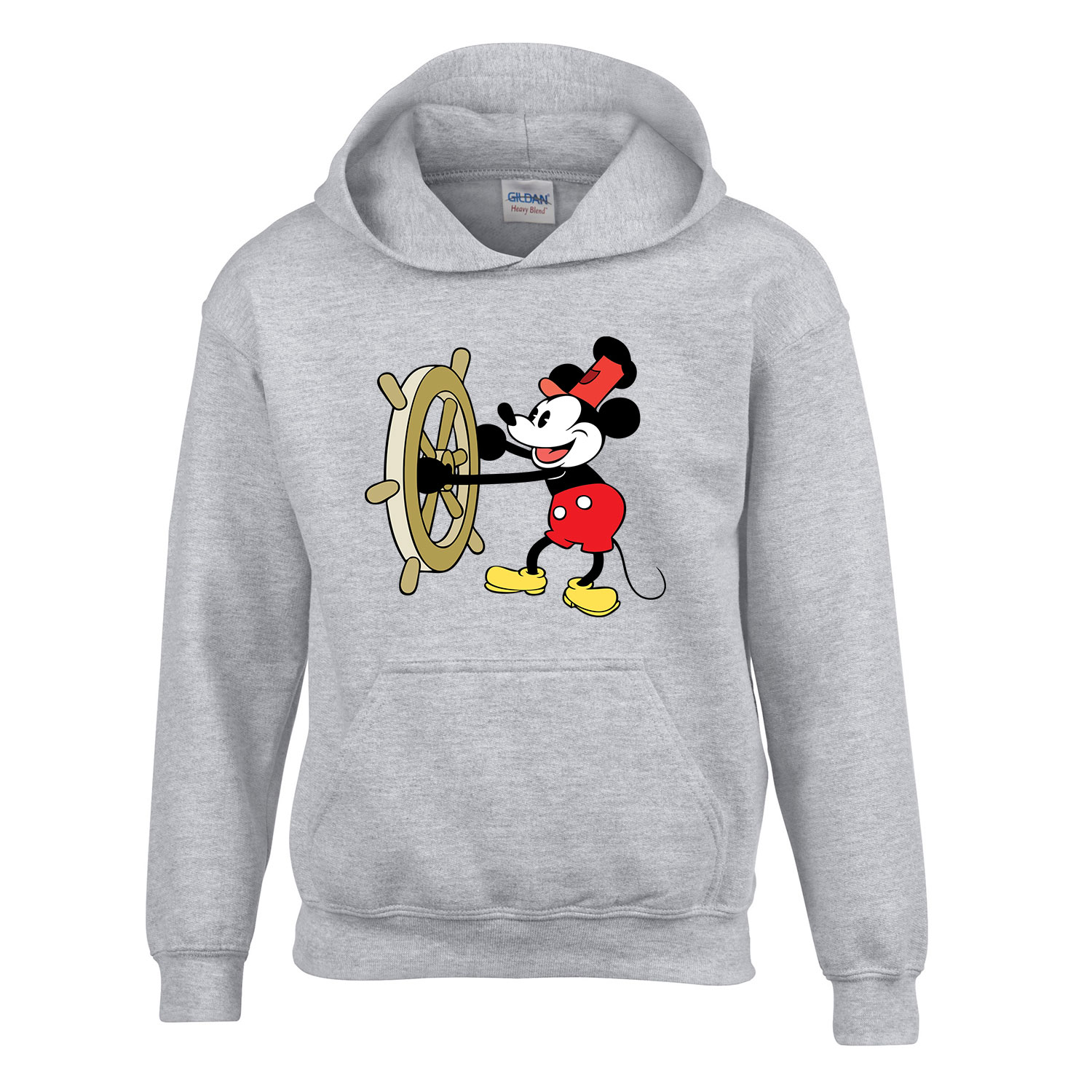 steamboat willie mickey egér Sportszürke Gyerek Kapucnis Pulóver