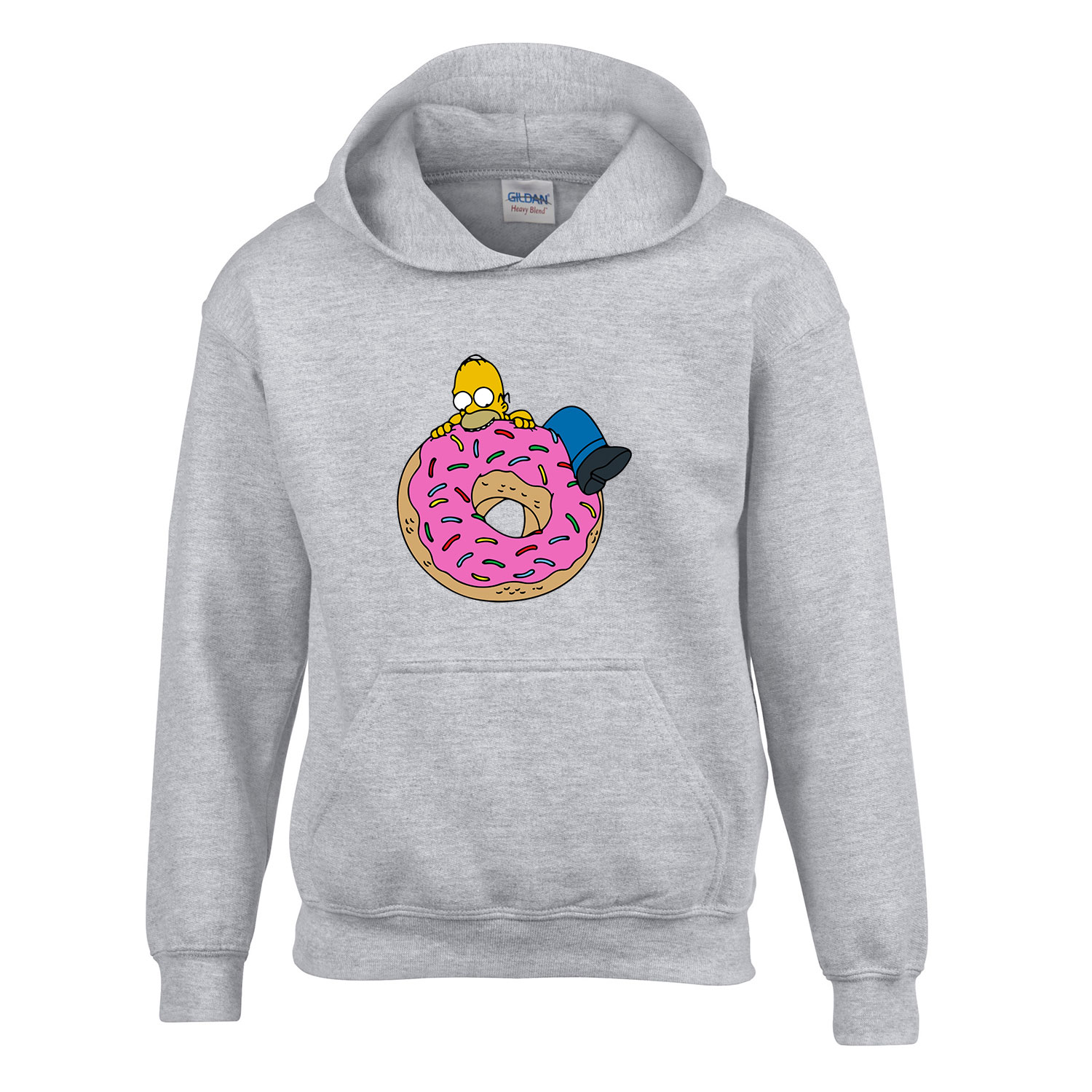homer simpson fánk Sportszürke Gyerek Kapucnis Pulóver
