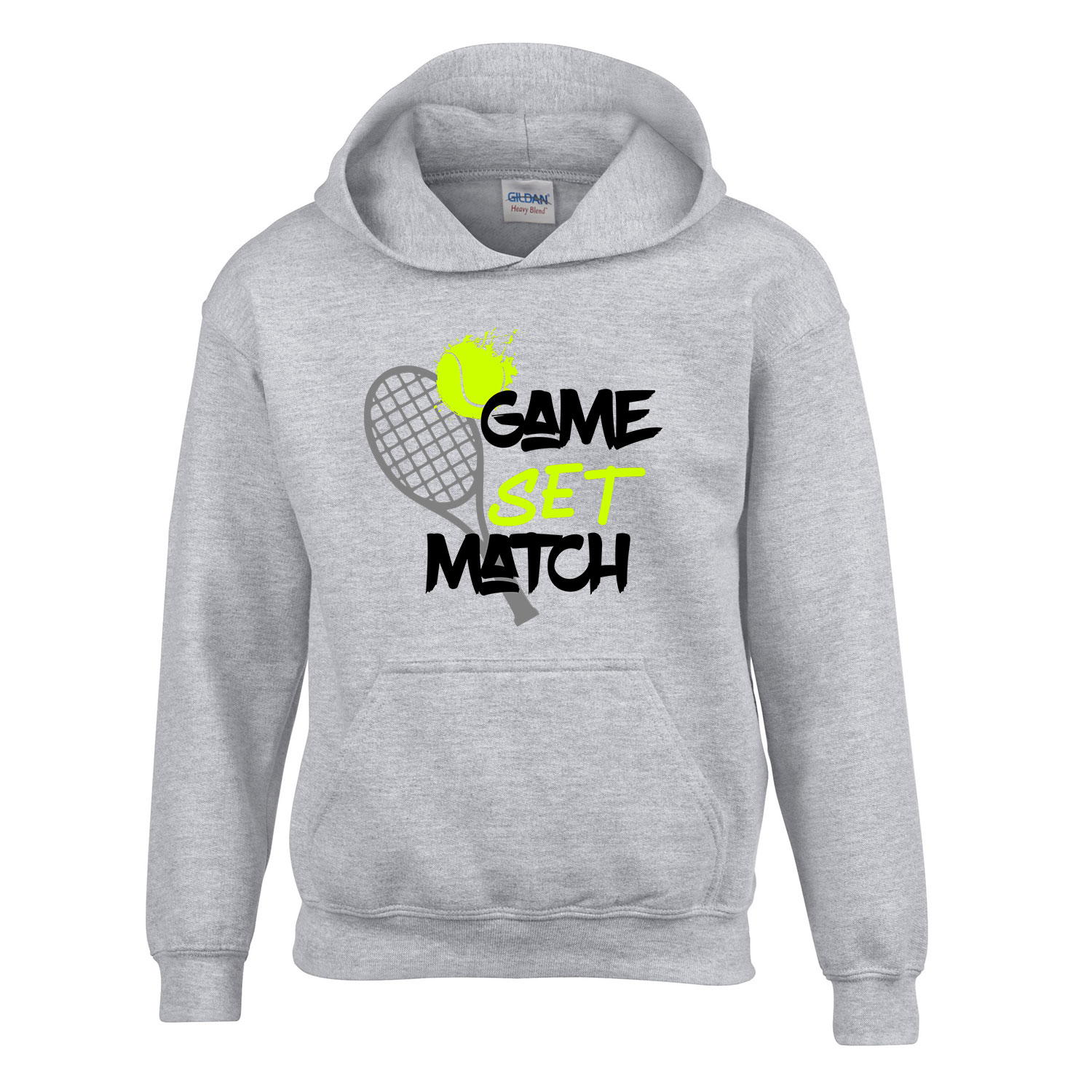 tennis tenisz Sportszürke Gyerek Kapucnis Pulóver